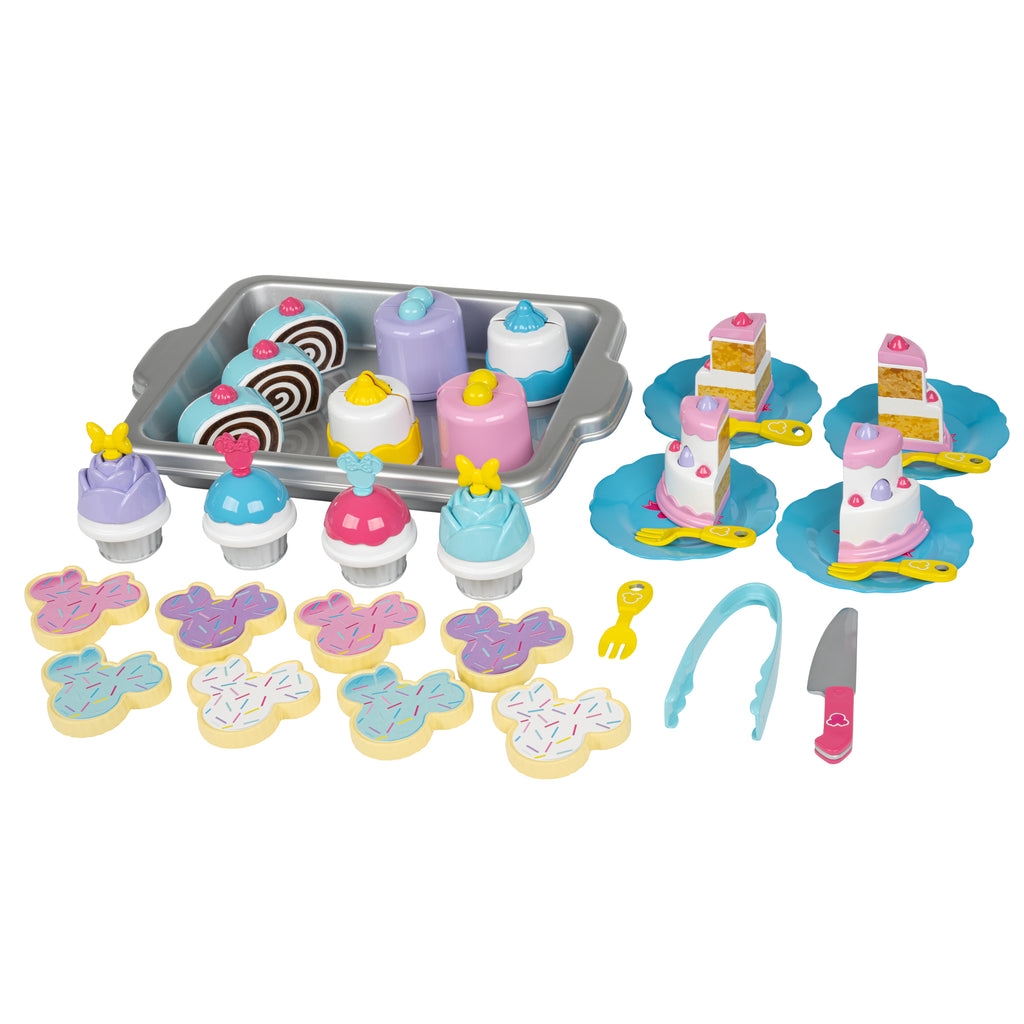 Disney Minnie Bakery Cart 7.2-volt Battery Ride-On Toy for Girls, Pink