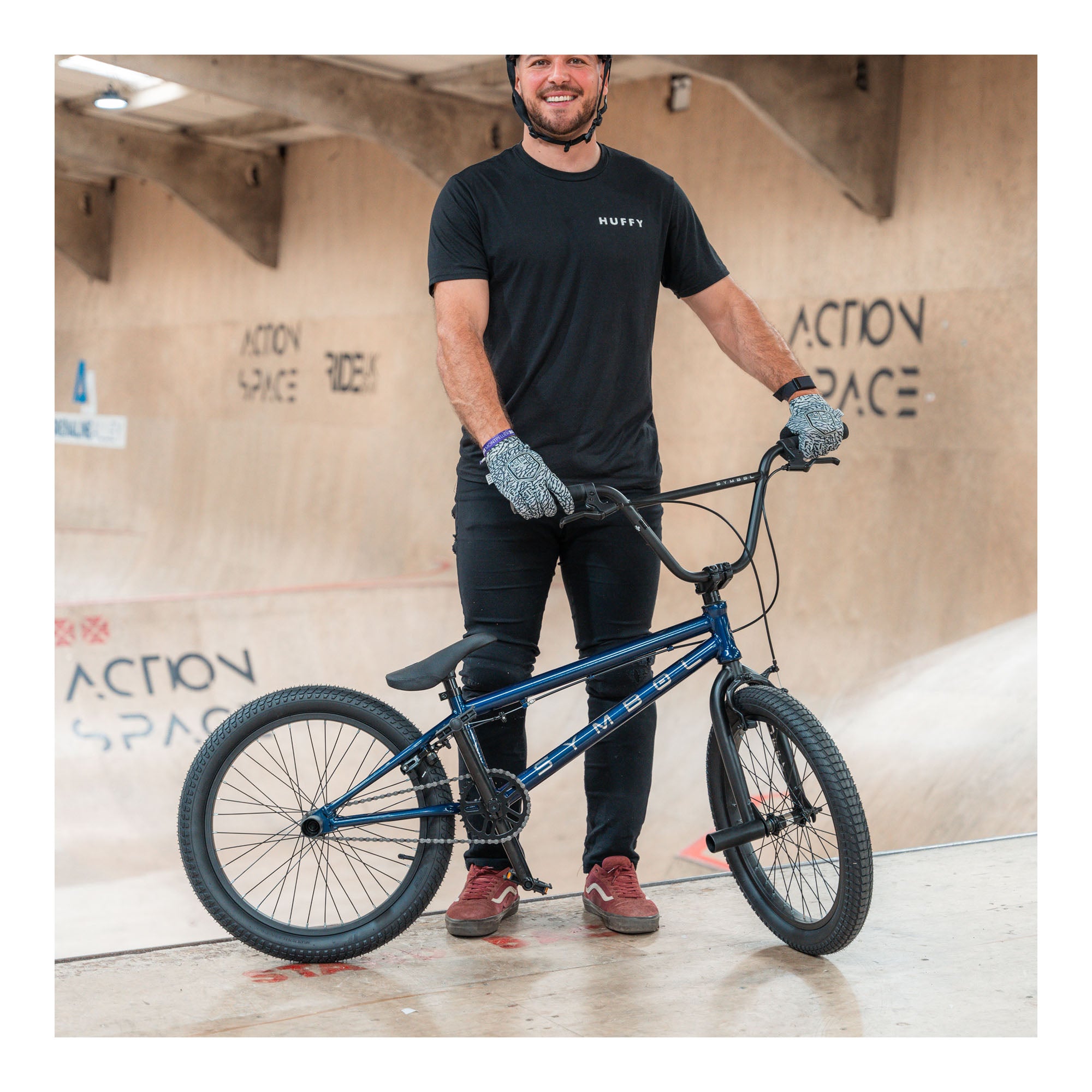 Huffy Symbol Freestyle 20-inch BMX Bike - Blue Abyss
