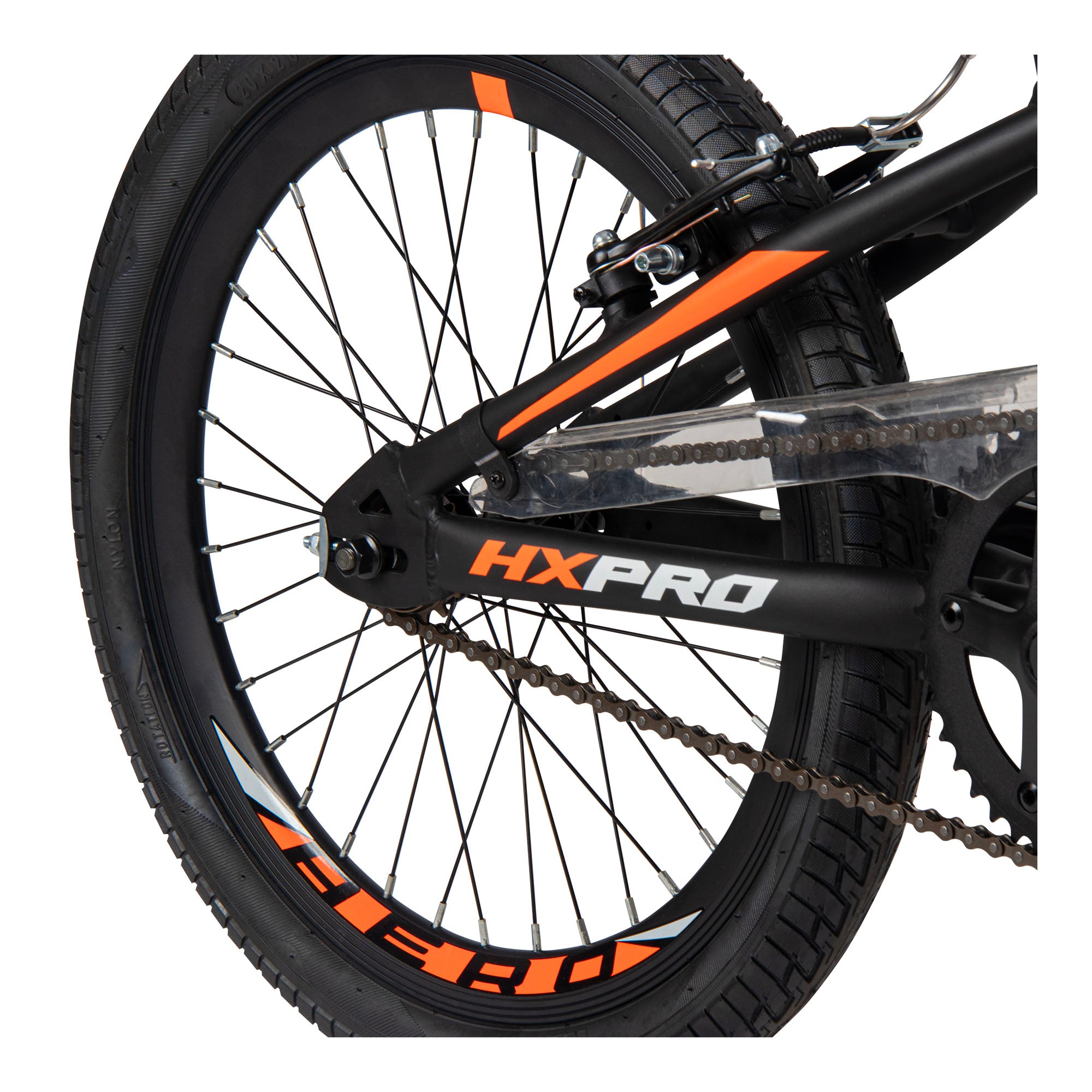 Huffy HX Pro Racer 20-inch Aluminum BMX Race Bike - Black/Orange