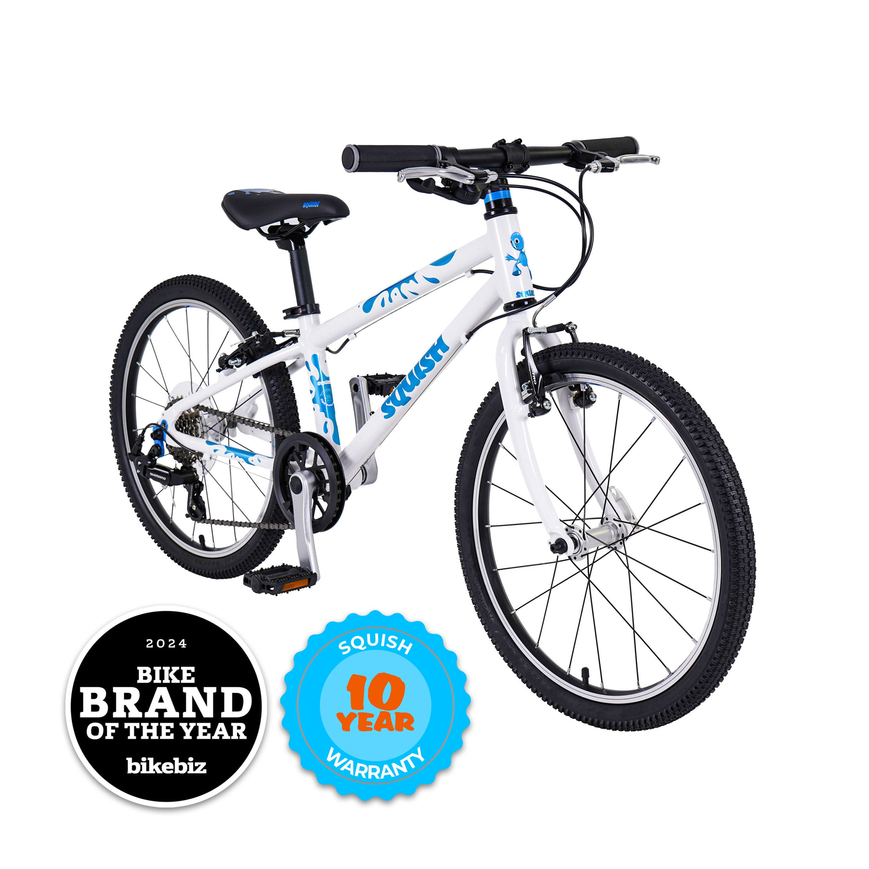 Squish 20-inch Kids Bike - White/Blue