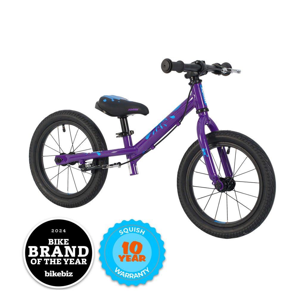 Squish 14-inch Kids Balance Bike - Purple