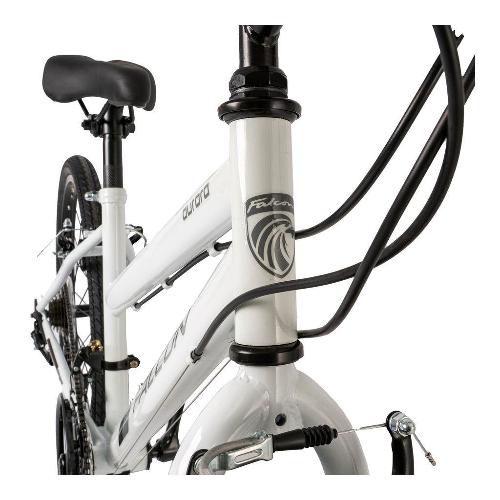 Falcon Aurora 24-inch Kids Hybrid Bike - White