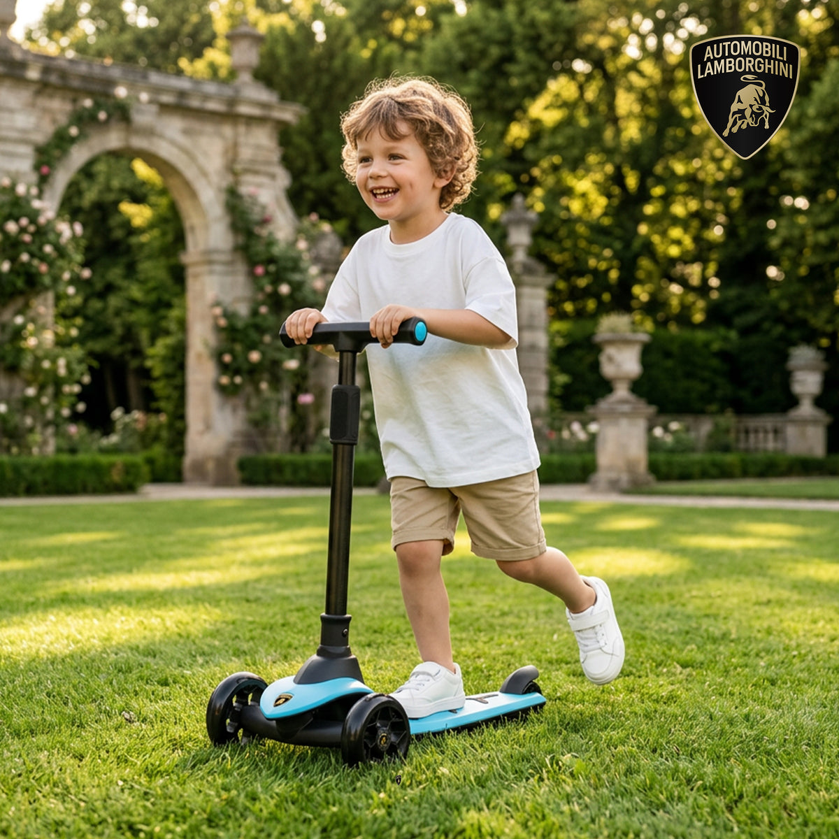 Lamborghini 3 wheel kids scooter - Blue - image 6