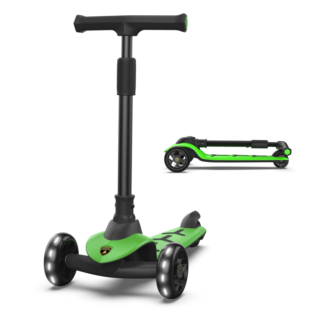 Lamborghini 3 wheel kids scooter - Green - image 1