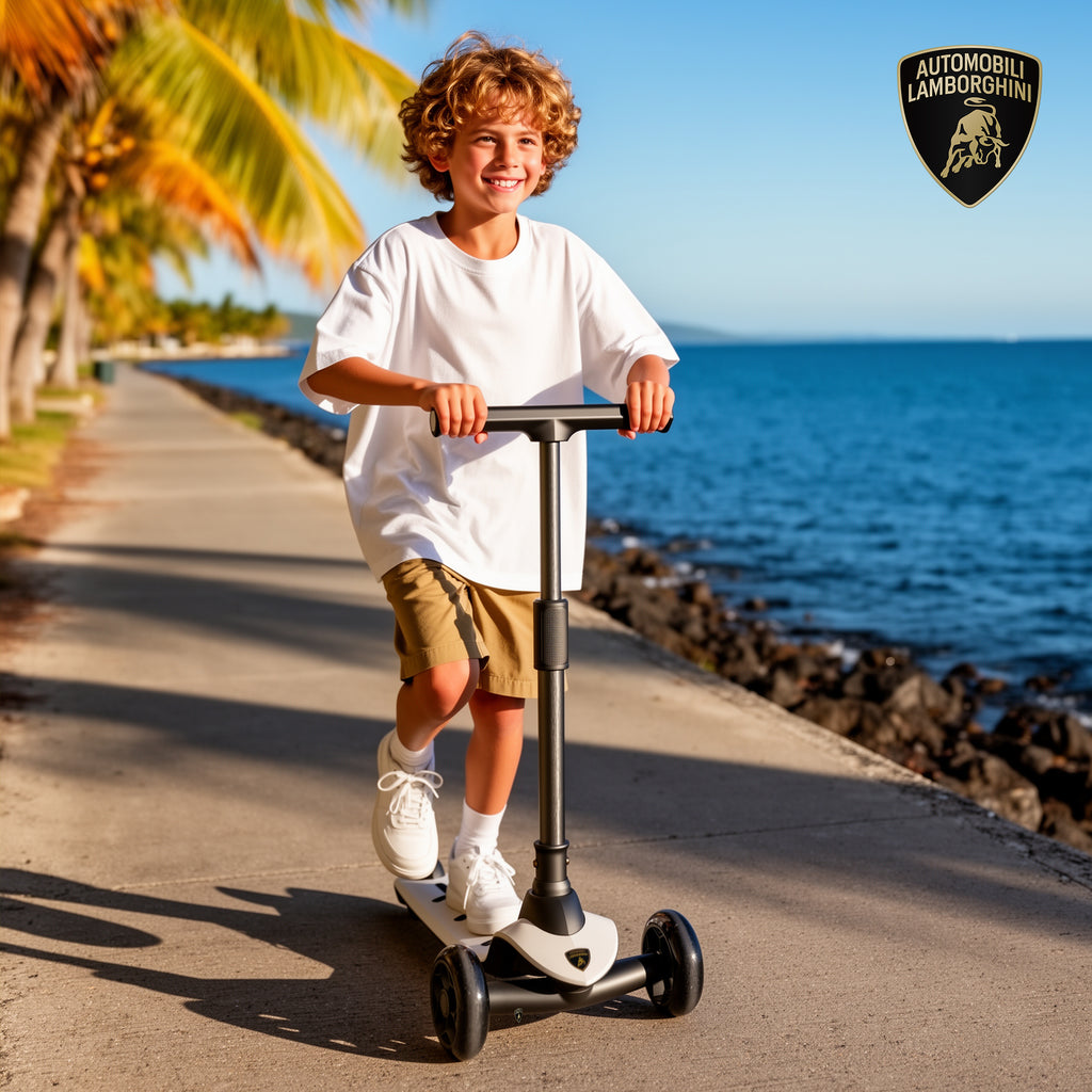 Lamborghini 3 wheel kids scooter - Grey - image 6