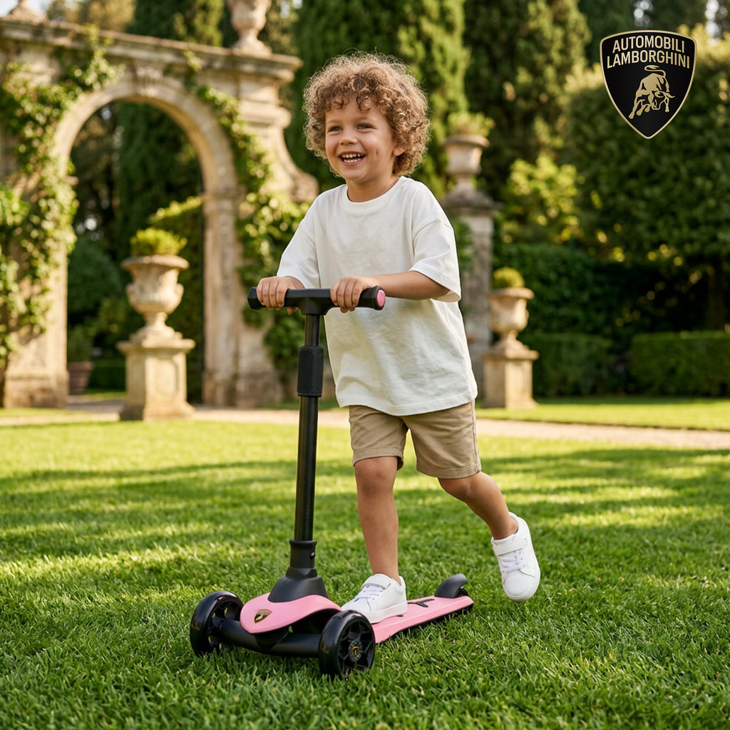 Lamborghini 3 wheel kids scooter - Pink - image 6