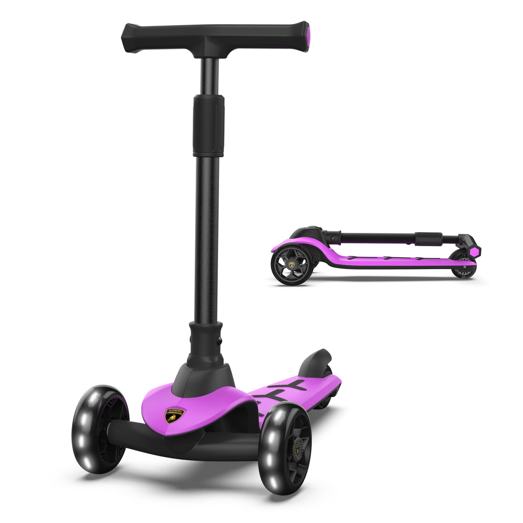 Lamborghini 3 wheel kids scooter - Purple - image 1