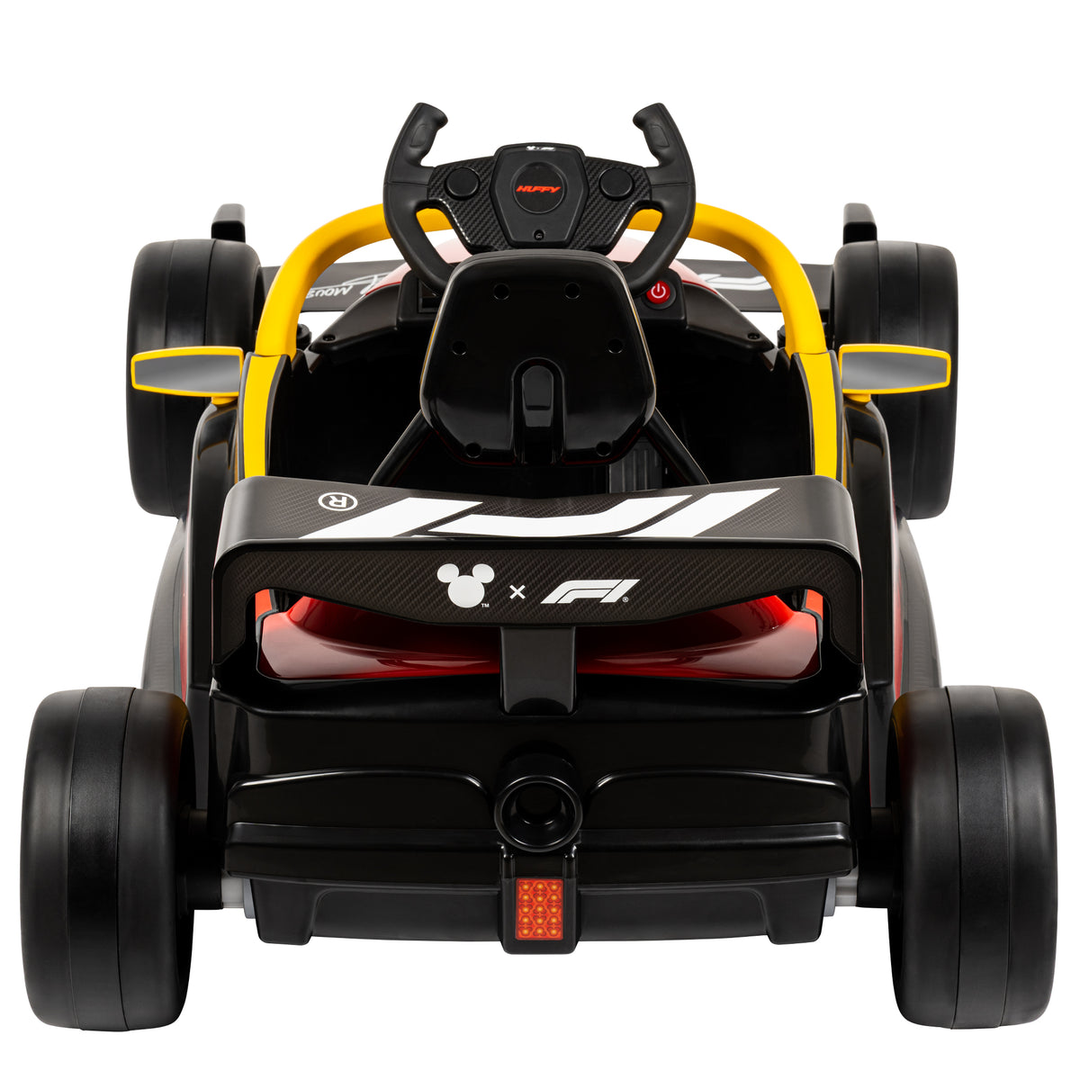 Huffy Disney Mickey Mouse 12V F1 Car Ride-On, Remote Control, Red