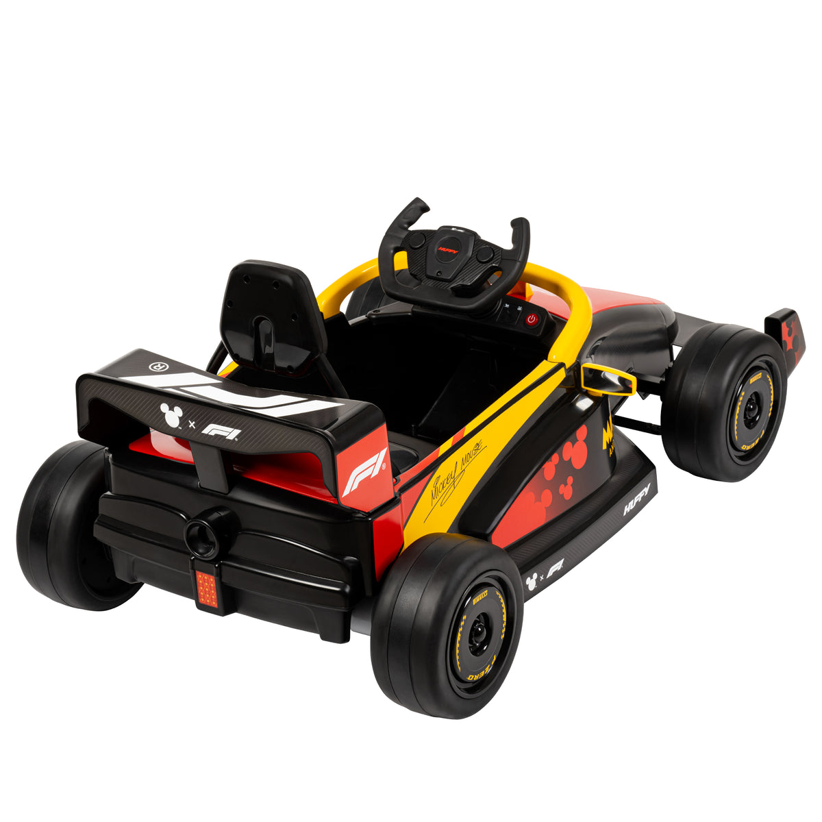 Huffy Disney Mickey Mouse 12V F1 Car Ride-On, Remote Control, Red