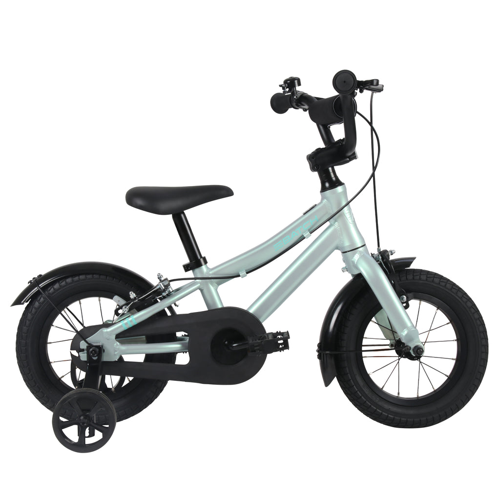 Batch 12in Kids Bike, Green, 3 to 5 year olds