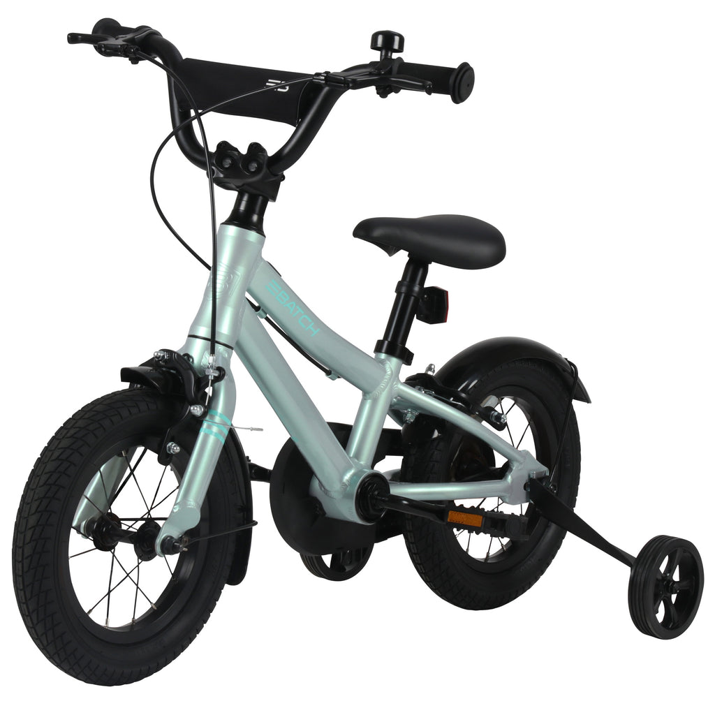 Batch 12in Kids Bike, Green, 3 to 5 year olds