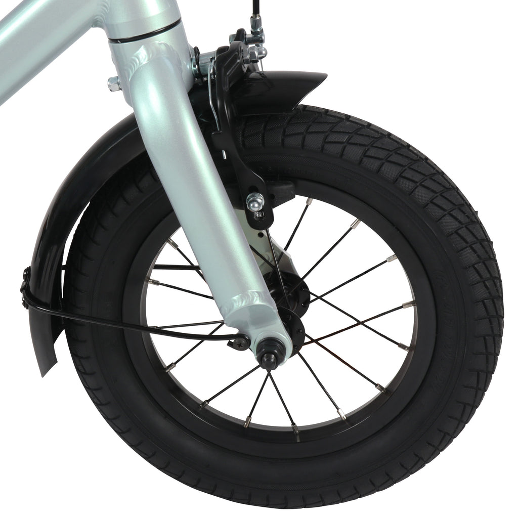 Batch 12in Kids Bike, Green, 3 to 5 year olds
