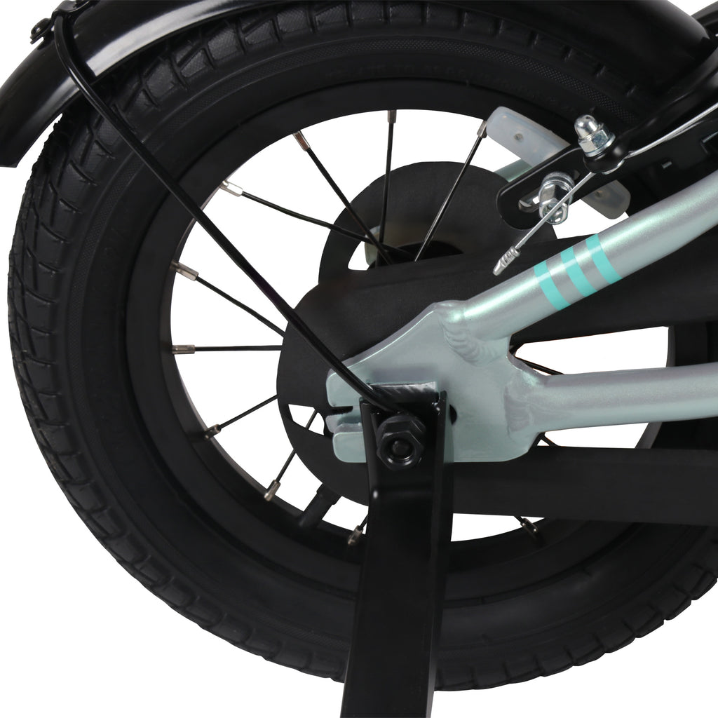 Batch 12in Kids Bike, Green, 3 to 5 year olds