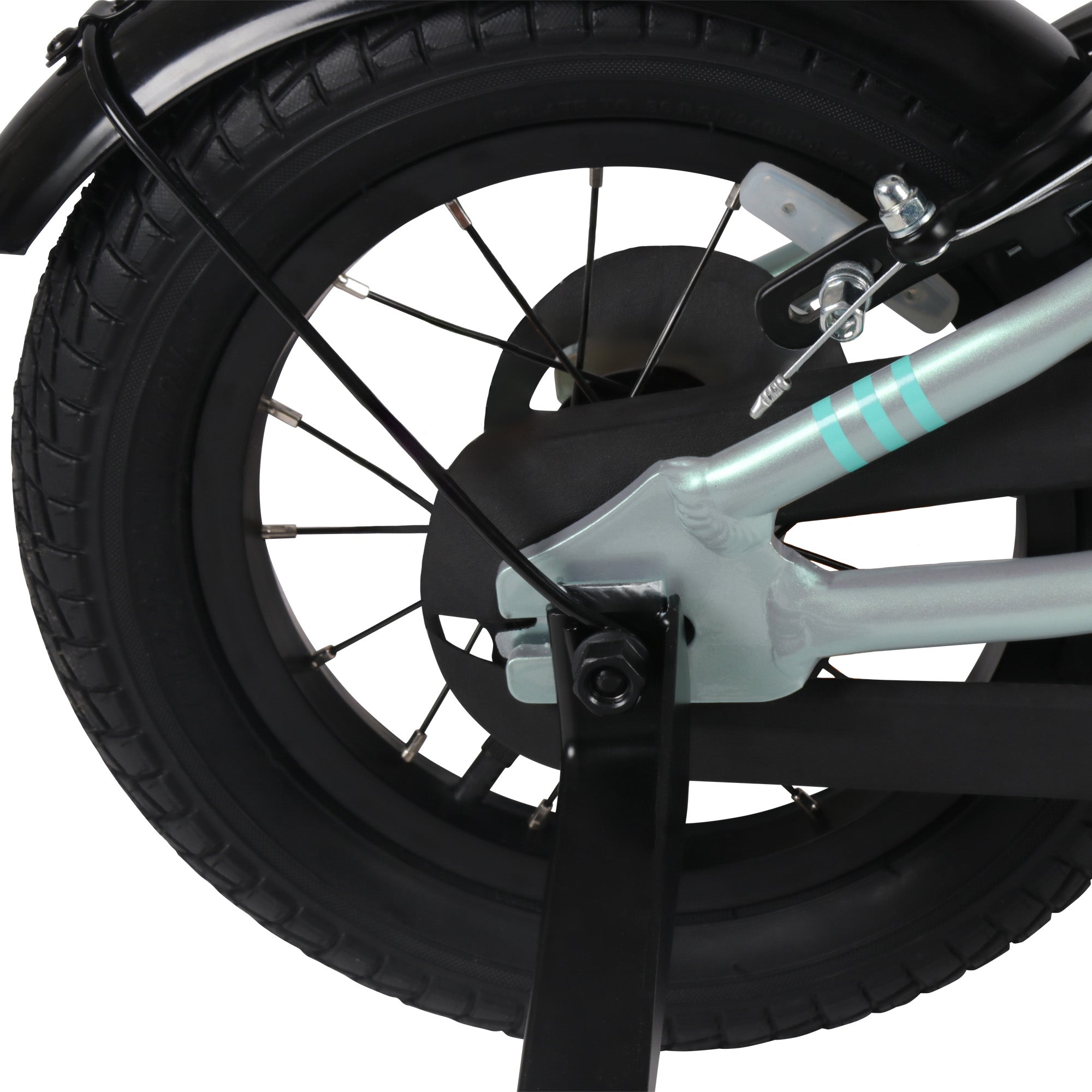 Batch 12in Kids Bike, Green, 3 to 5 year olds