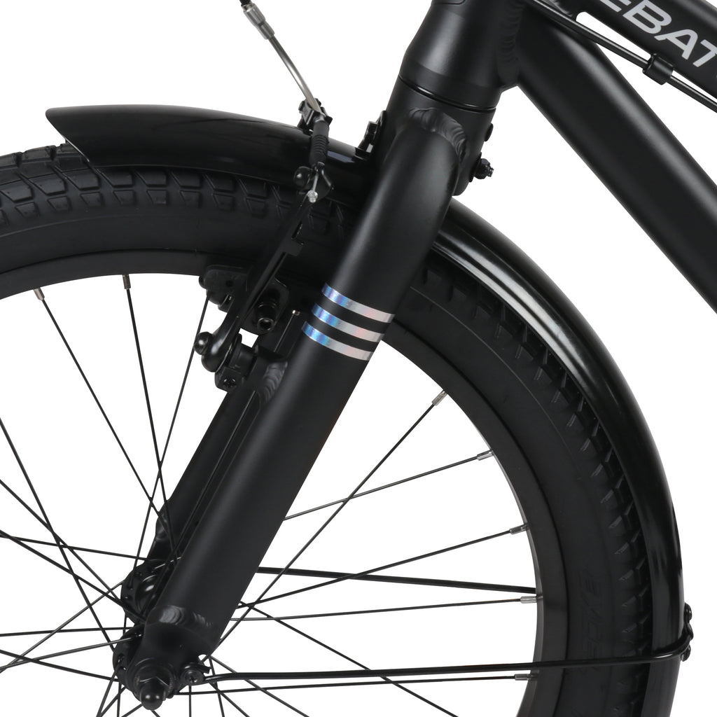 Batch 20" Kids Bike, Black, 6 to 9 year olds