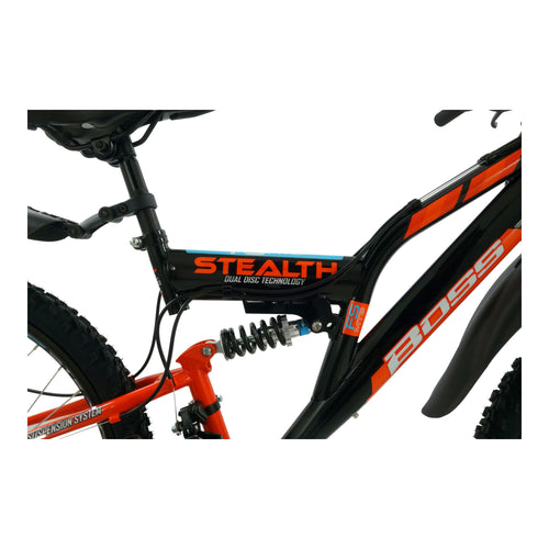 Boss Stealth 24-inch Mountain Bike - Black/Orange