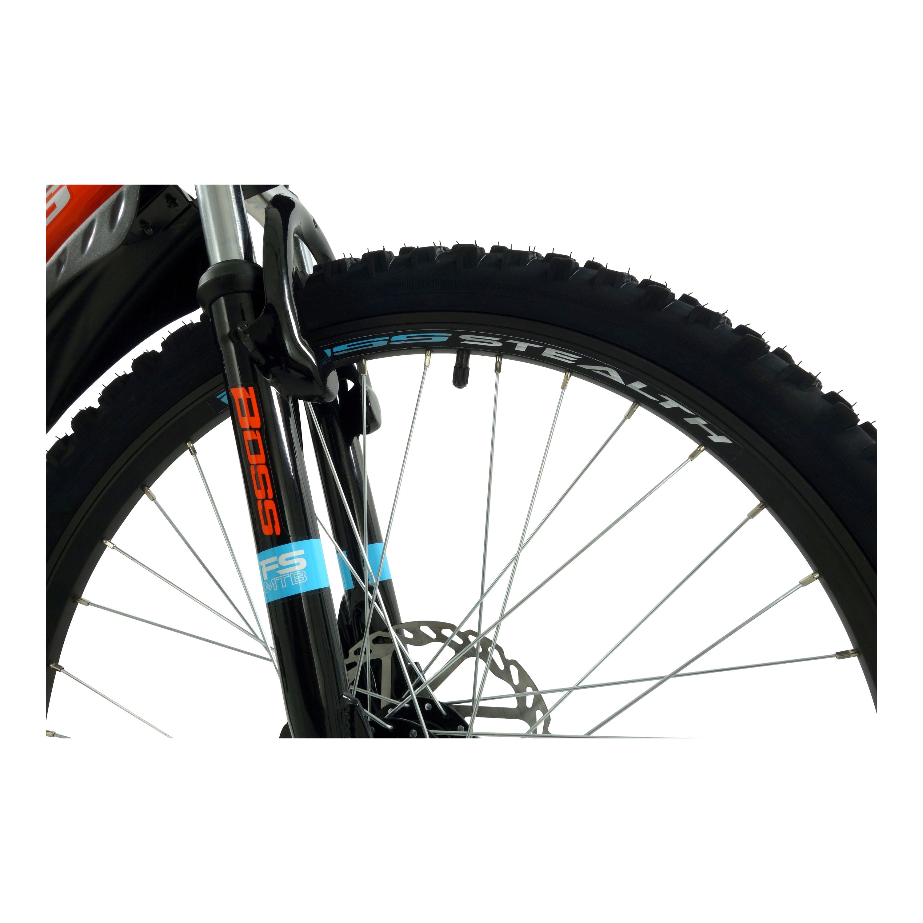 Boss Stealth 24-inch Mountain Bike - Black/Orange