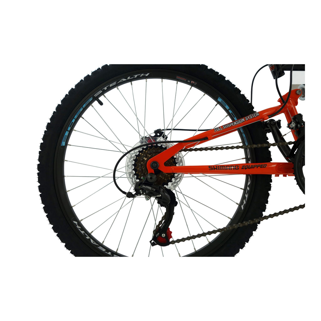 Boss Stealth 24-inch Mountain Bike - Black/Orange