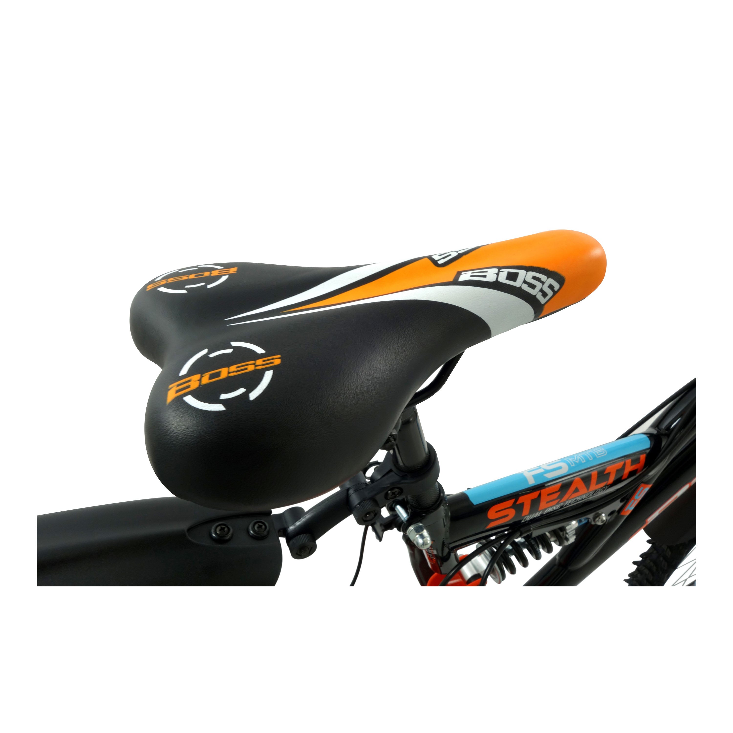 Boss Stealth 24-inch Mountain Bike - Black/Orange
