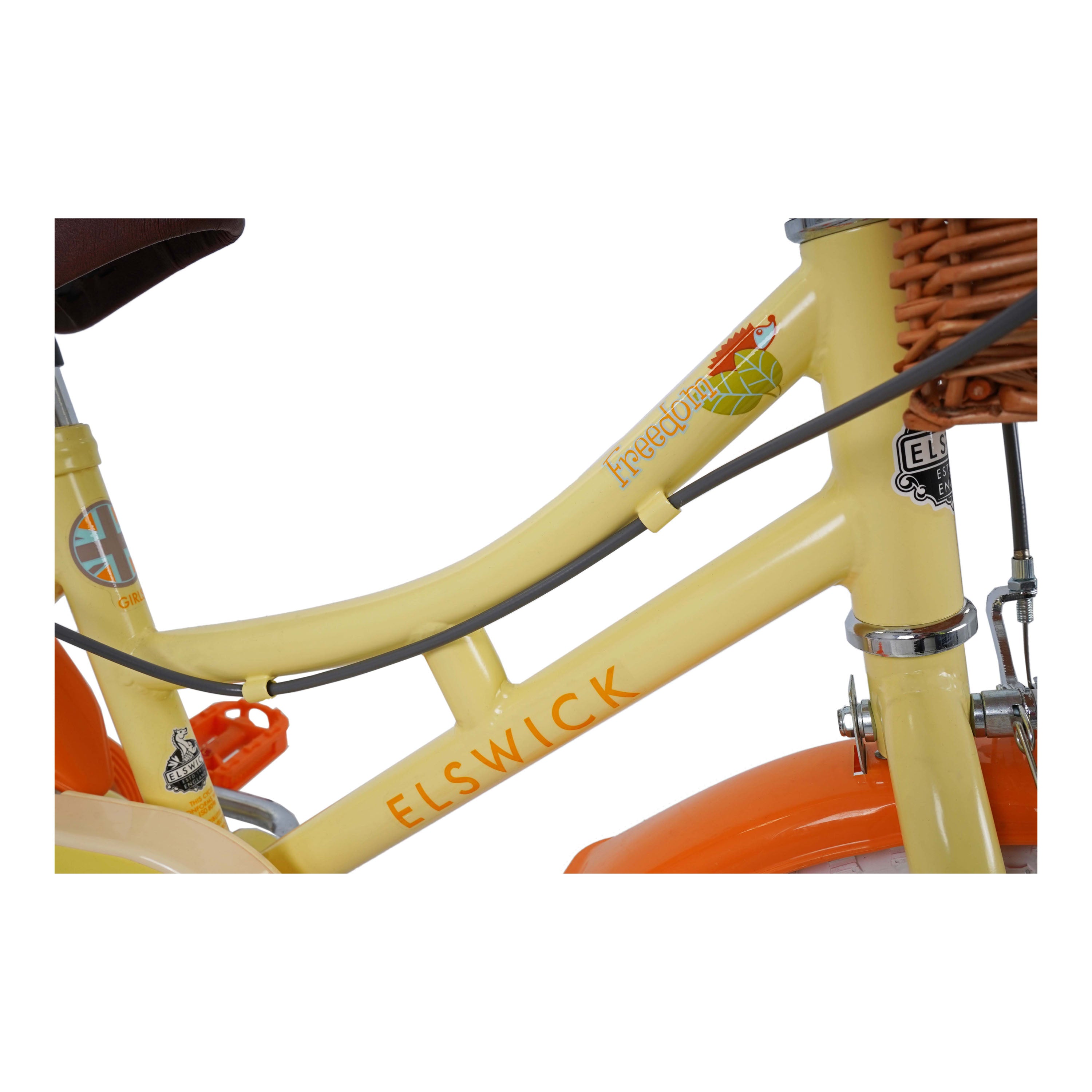 Elswick Freedom 14-inch Kids Heritage Bike - Cream/Orange
