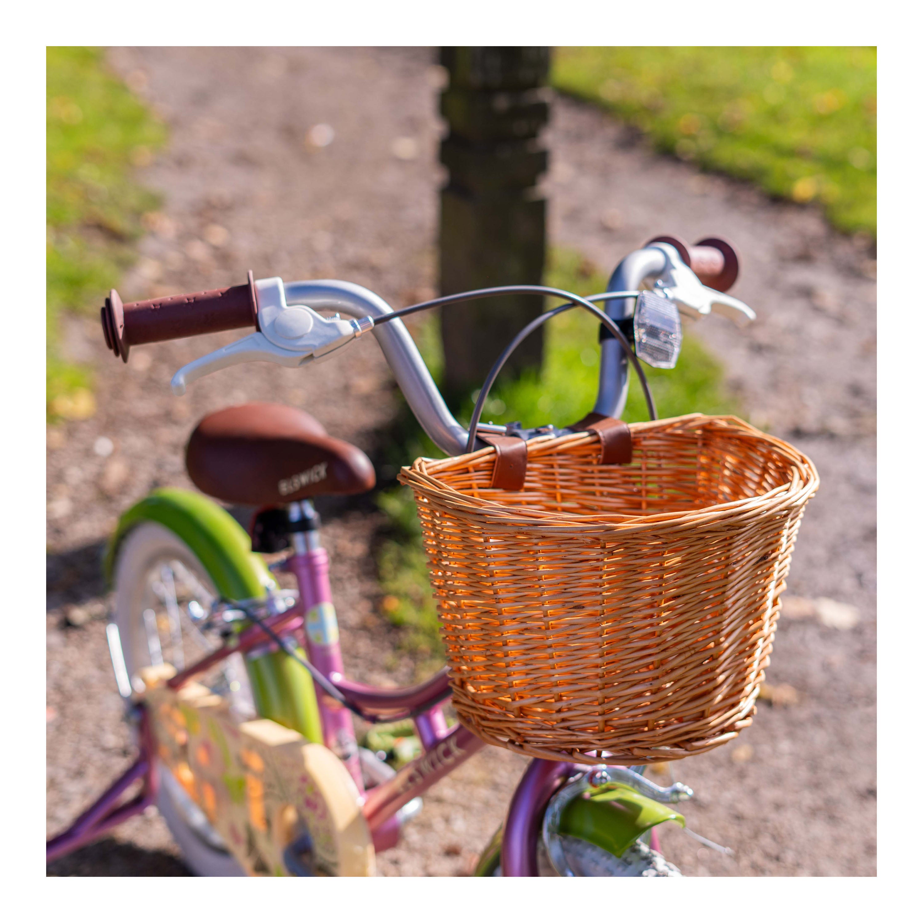 Elswick Hope 16-inch Kids Heritage Bike - Dark Pink/Green