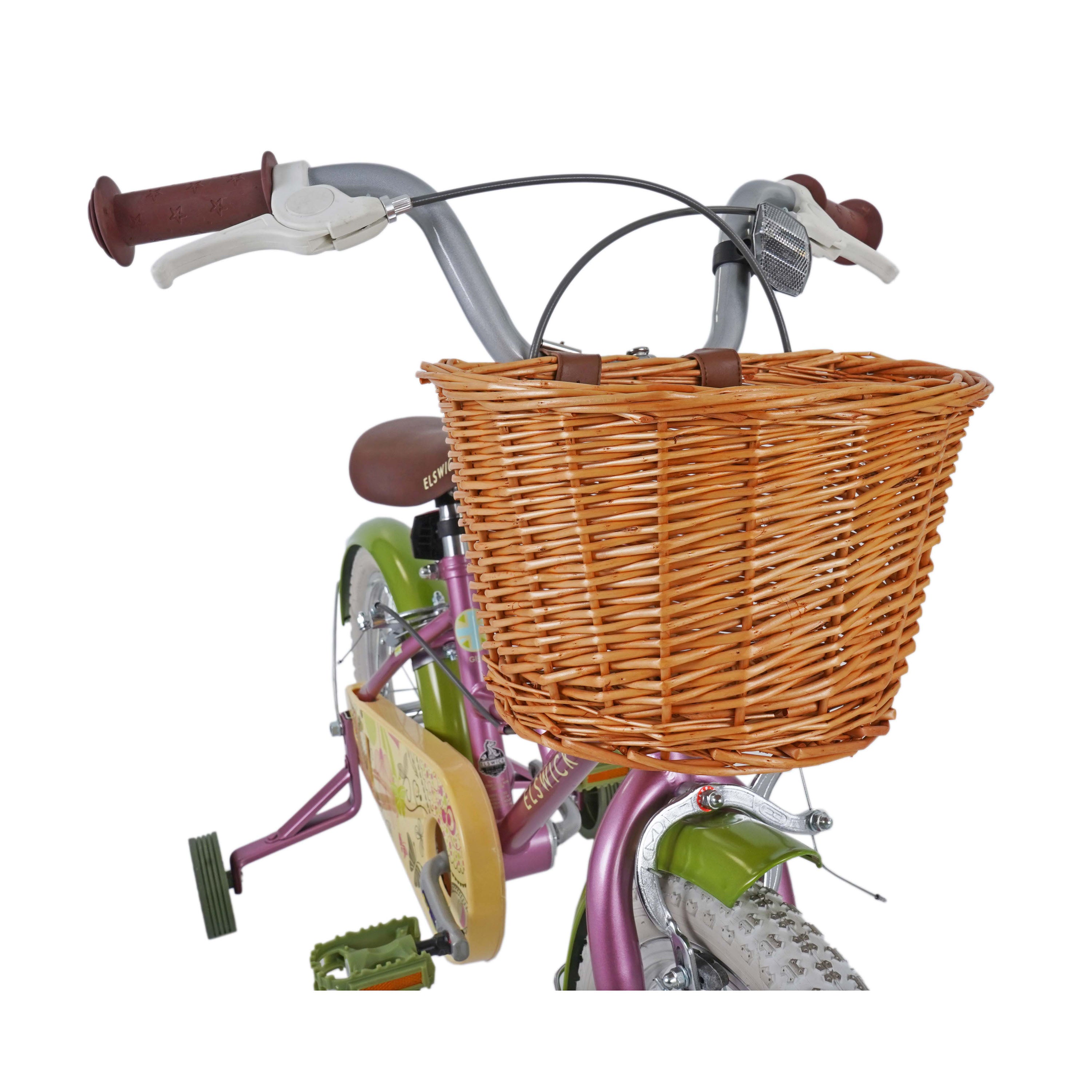 Elswick Hope 16-inch Kids Heritage Bike - Dark Pink/Green