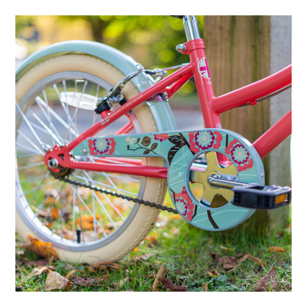Elswick Harmony 18-inch Kids Heritage Bike - Coral/Khaki Green
