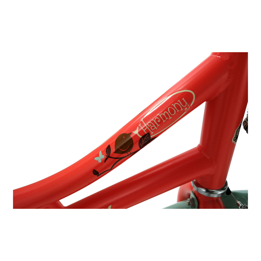 Elswick Harmony 18-inch Kids Heritage Bike - Coral/Khaki Green