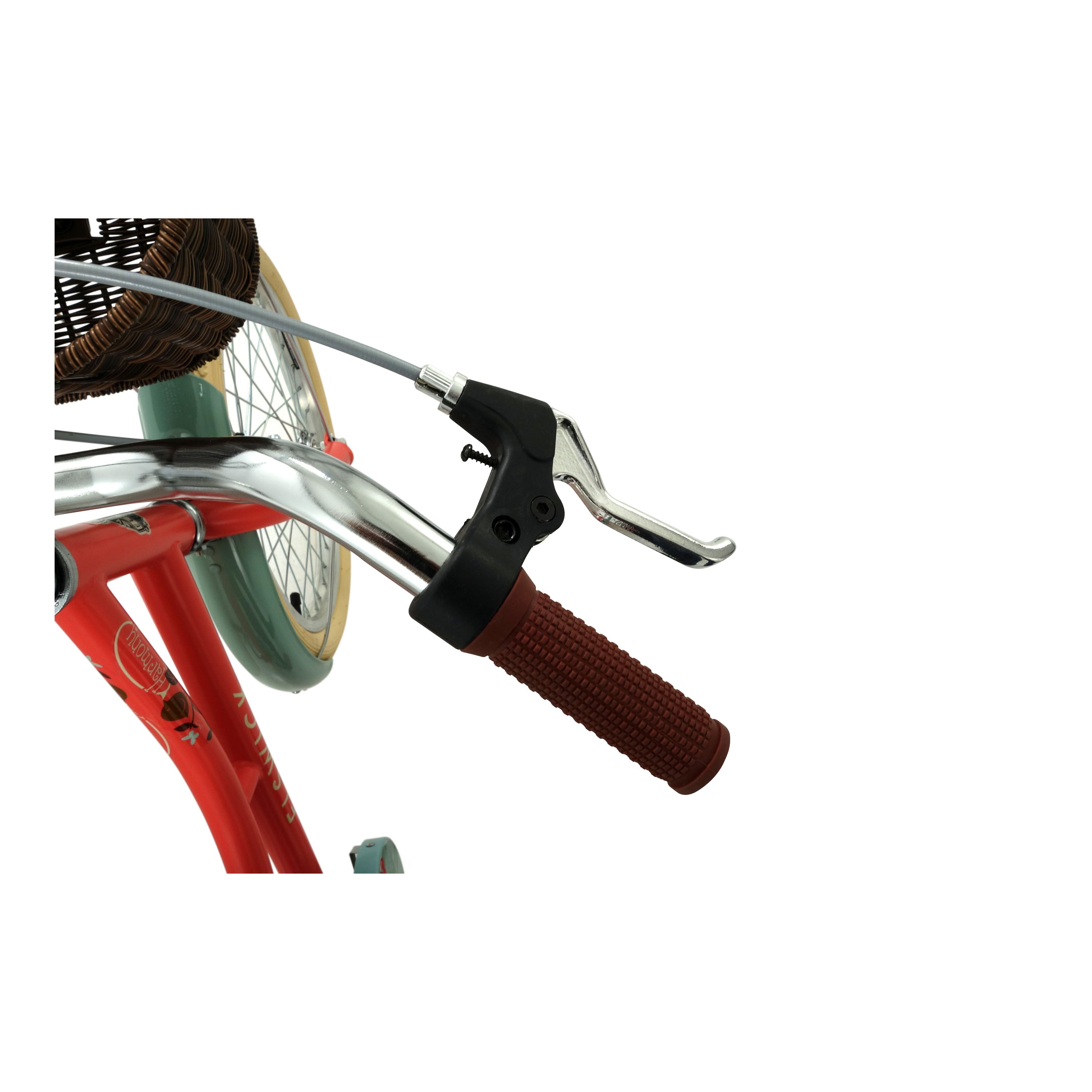 Elswick Harmony 18-inch Kids Heritage Bike - Coral/Khaki Green