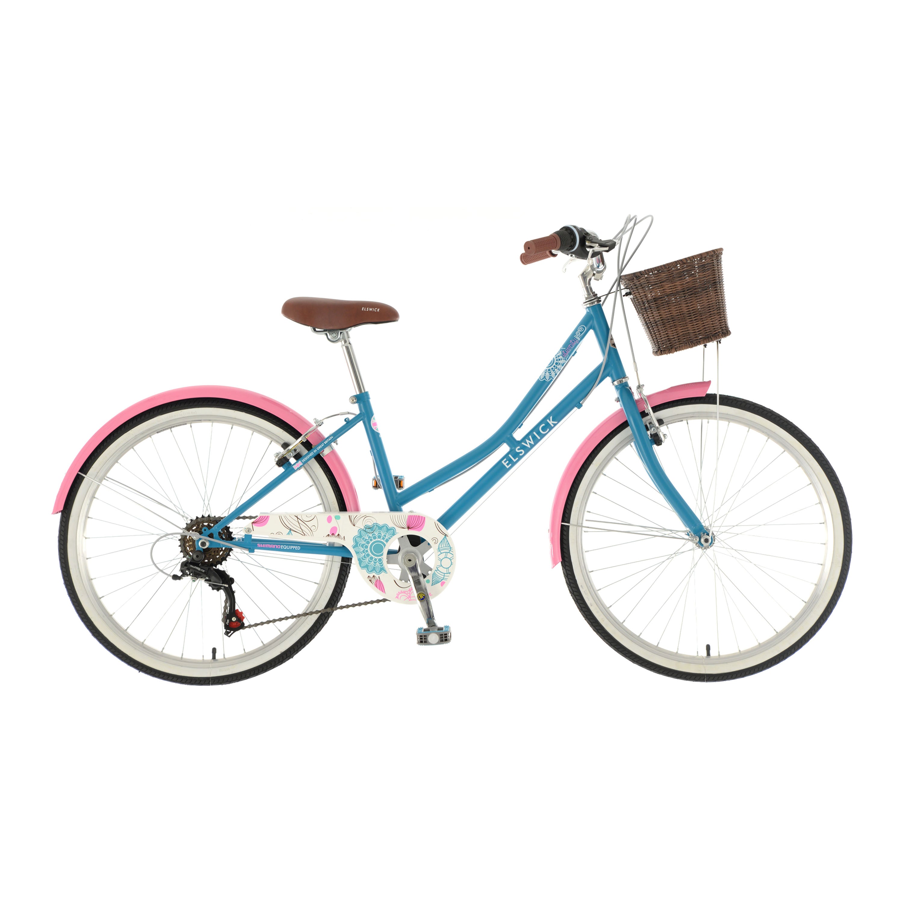 Elswick Eternity 24-inch Kids Heritage Bike - Blue/Pink