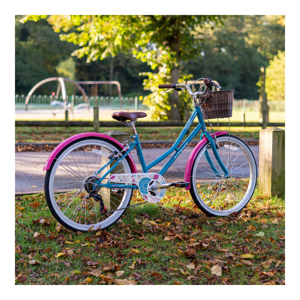 Elswick Eternity 24-inch Kids Heritage Bike - Blue/Pink