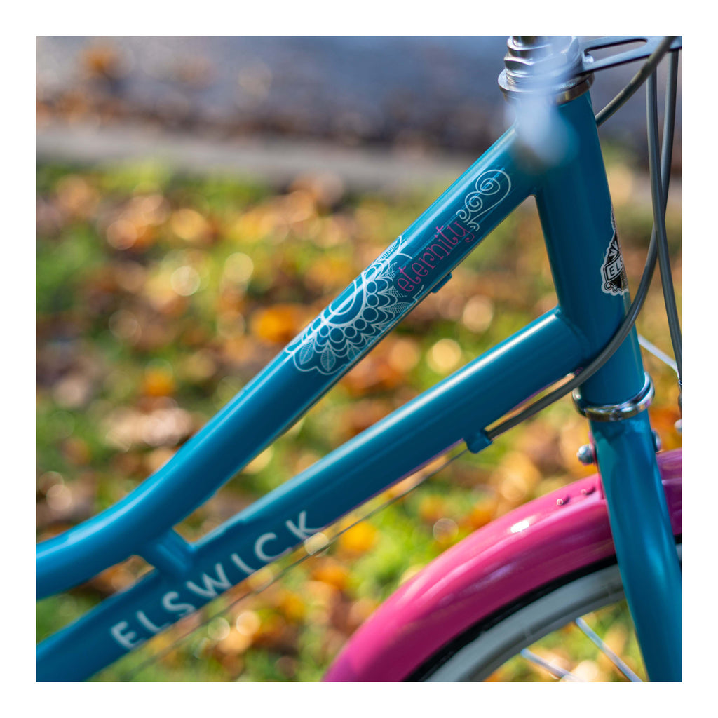 Elswick Eternity 24-inch Kids Heritage Bike - Blue/Pink