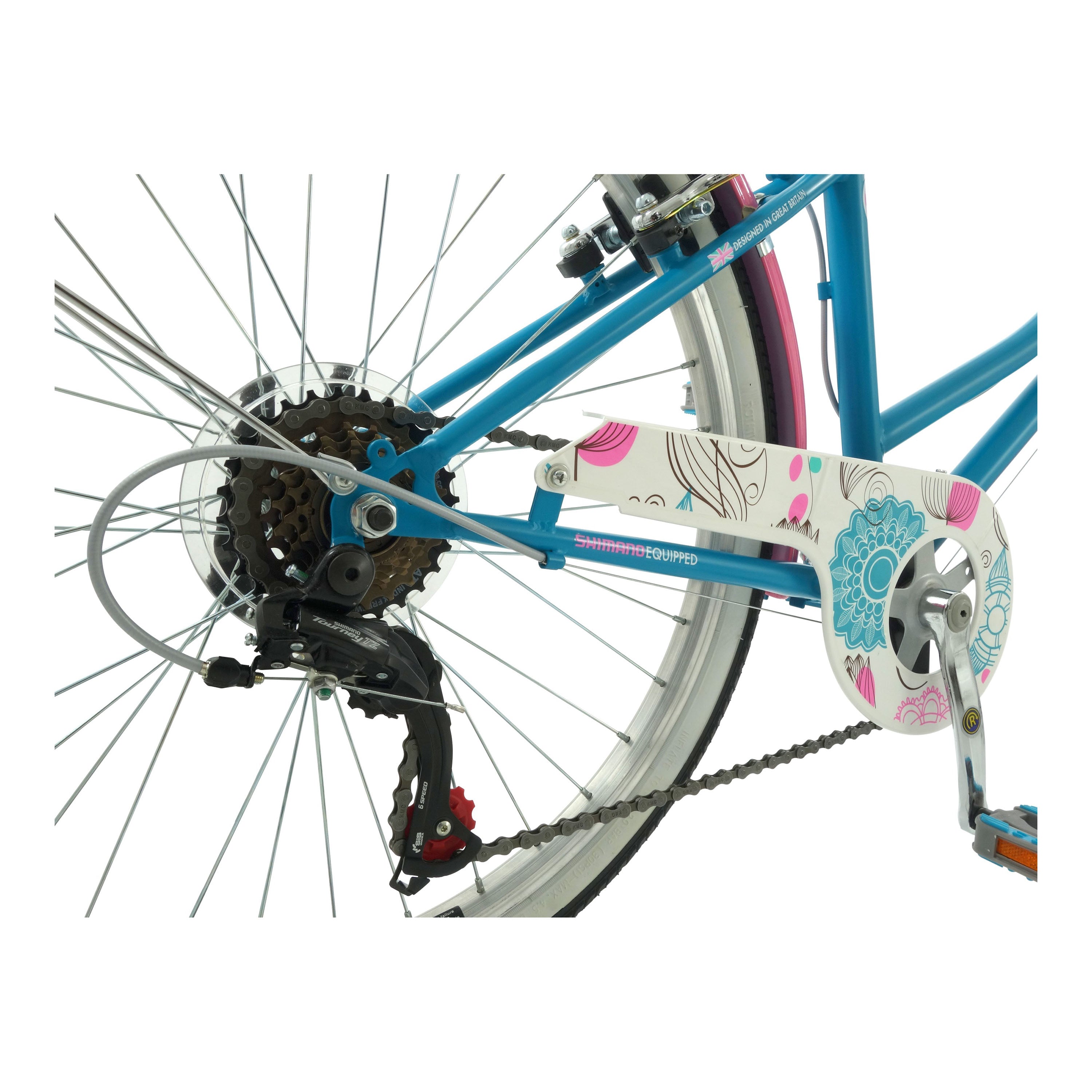 Elswick Eternity 24-inch Kids Heritage Bike - Blue/Pink