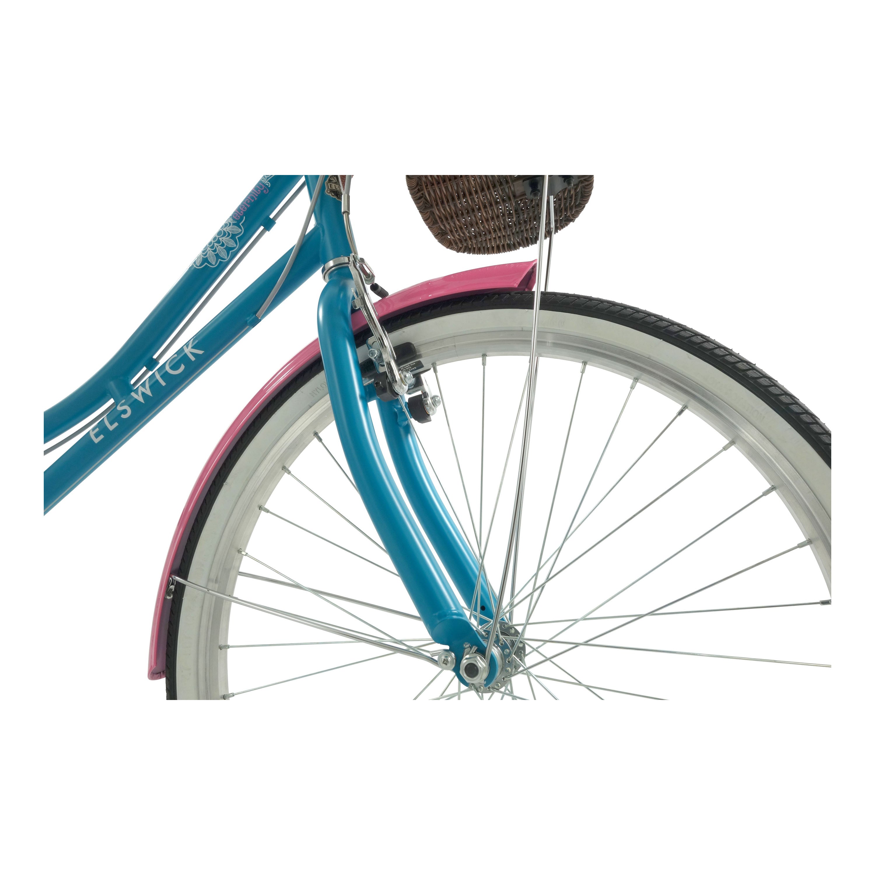 Elswick Eternity 24-inch Kids Heritage Bike - Blue/Pink