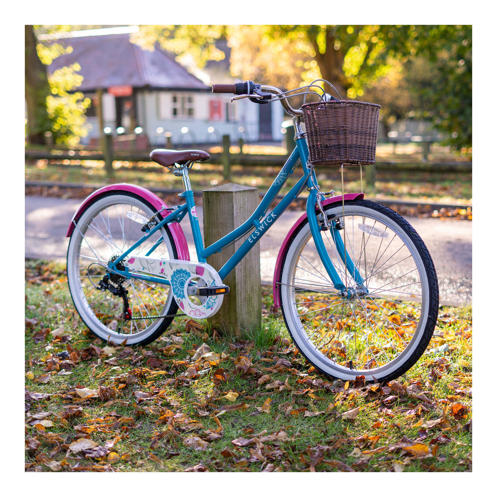 Elswick Eternity 24-inch Kids Heritage Bike - Blue/Pink