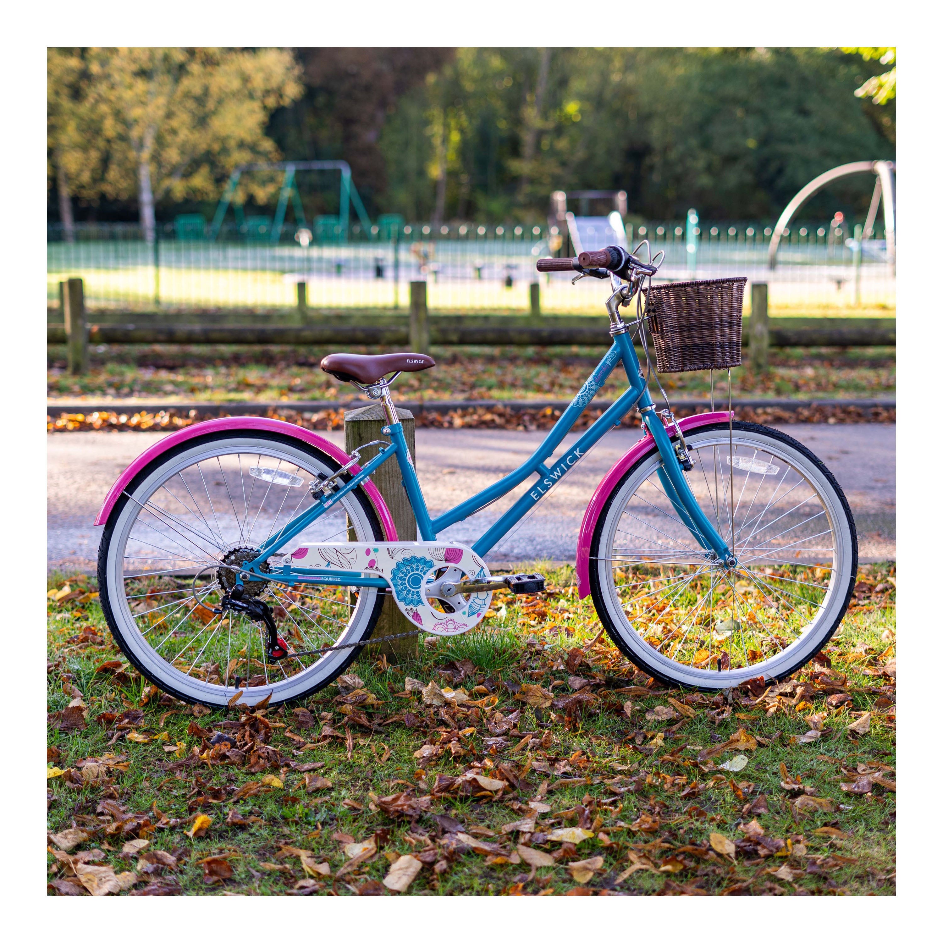 Elswick Eternity 24-inch Kids Heritage Bike - Blue/Pink