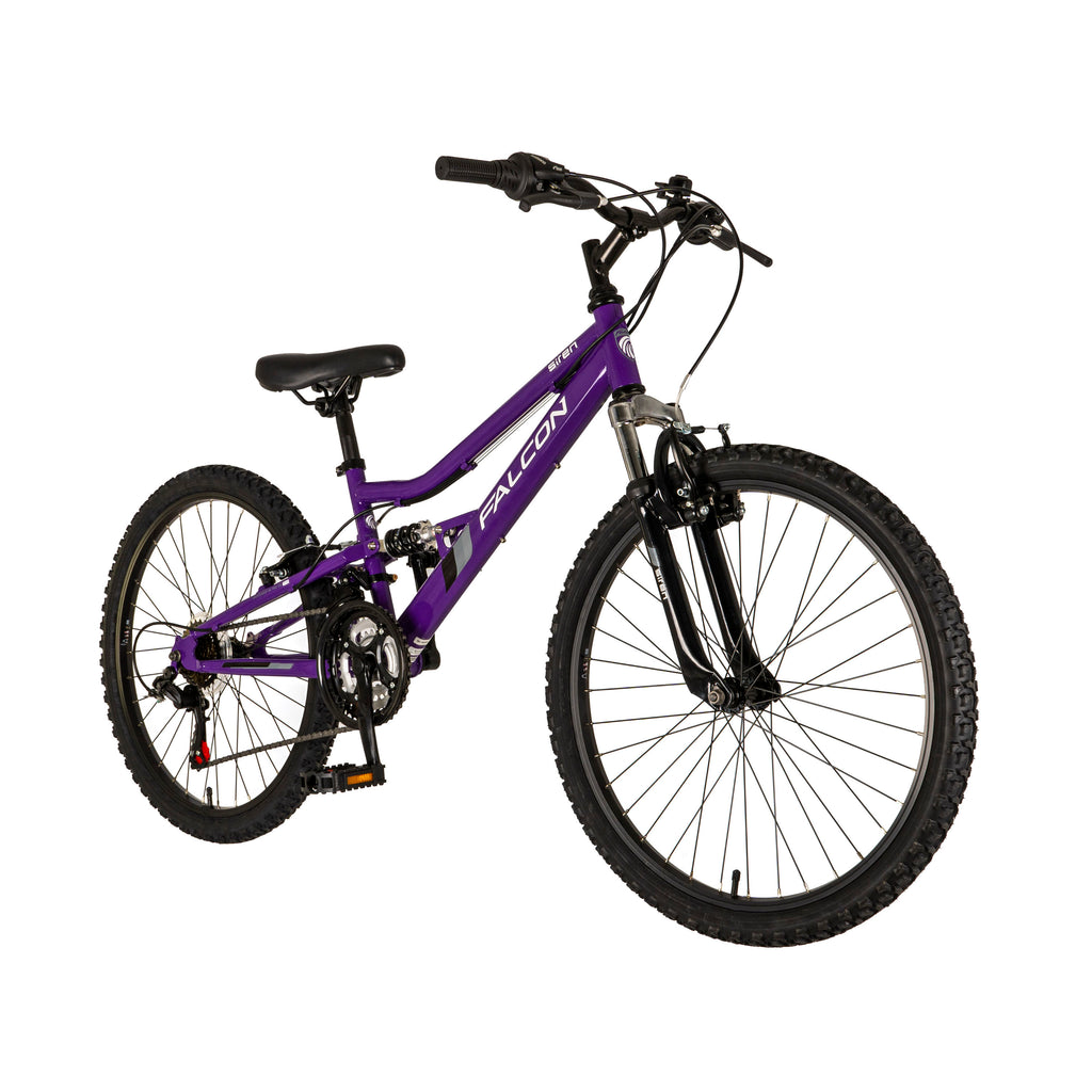 Falcon Siren 24-inch Kids Mountain Bike - Purple