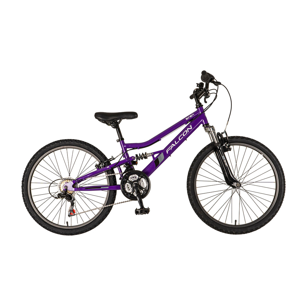 Falcon Siren 24-inch Kids Mountain Bike - Purple