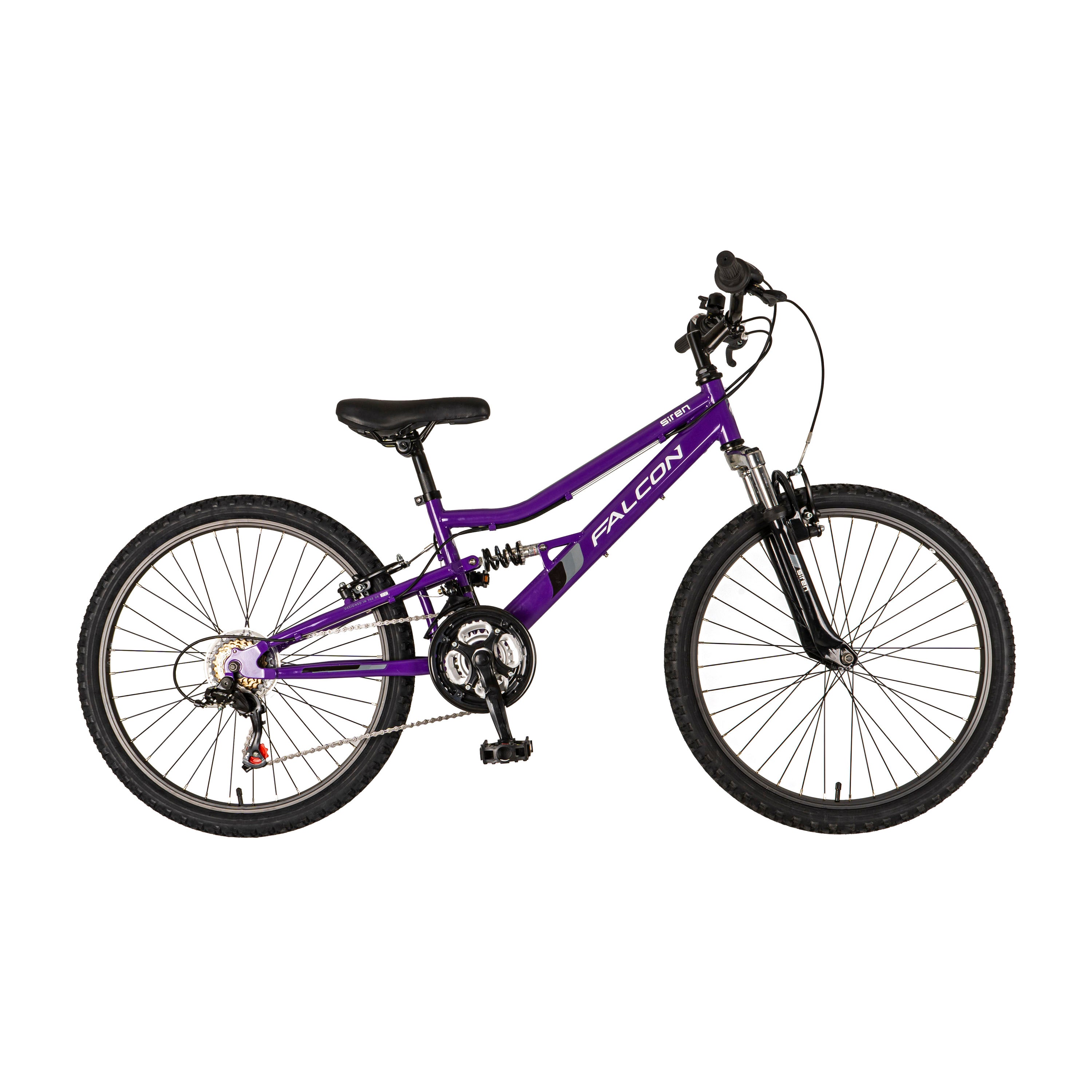 Falcon Siren 24-inch Kids Mountain Bike - Purple