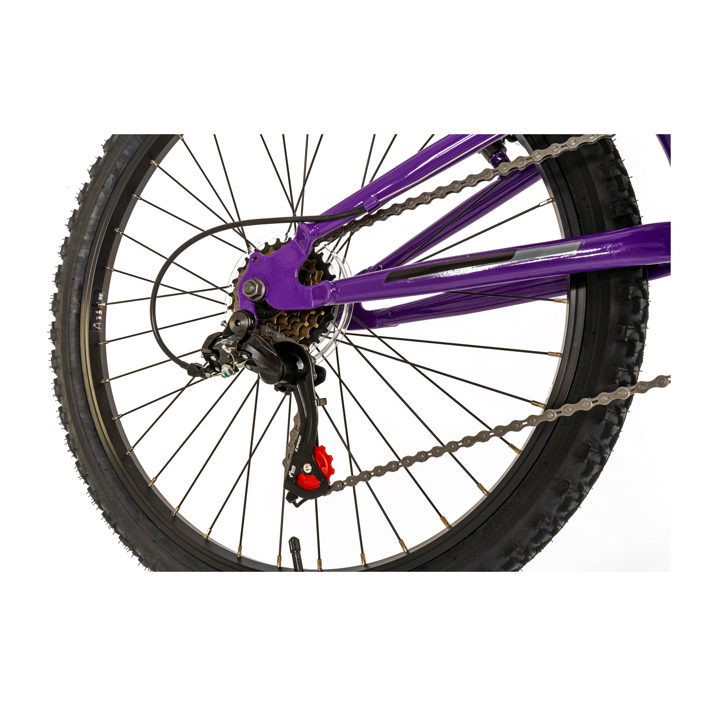 Falcon Siren 24-inch Kids Mountain Bike - Purple