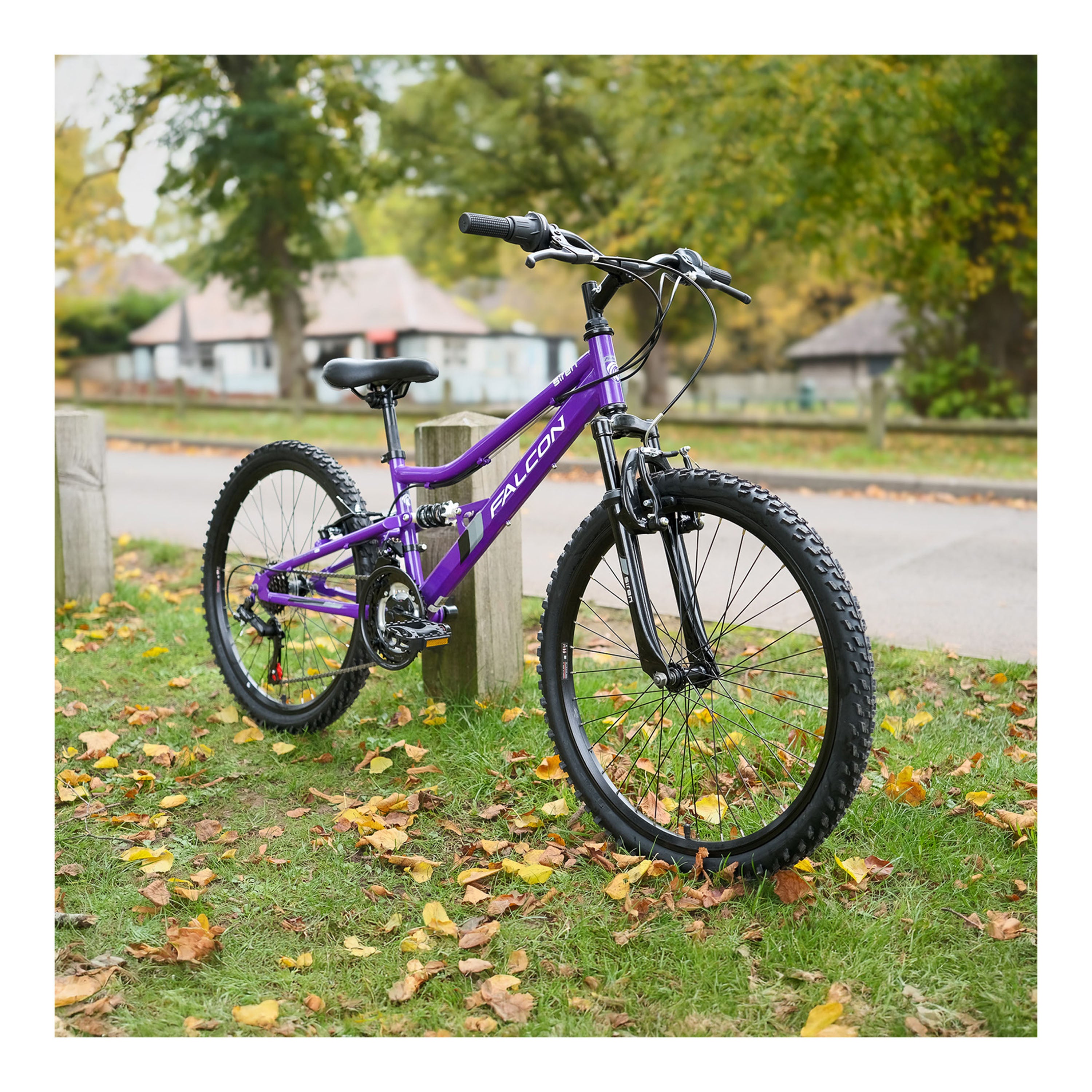 Falcon Siren 24-inch Kids Mountain Bike - Purple