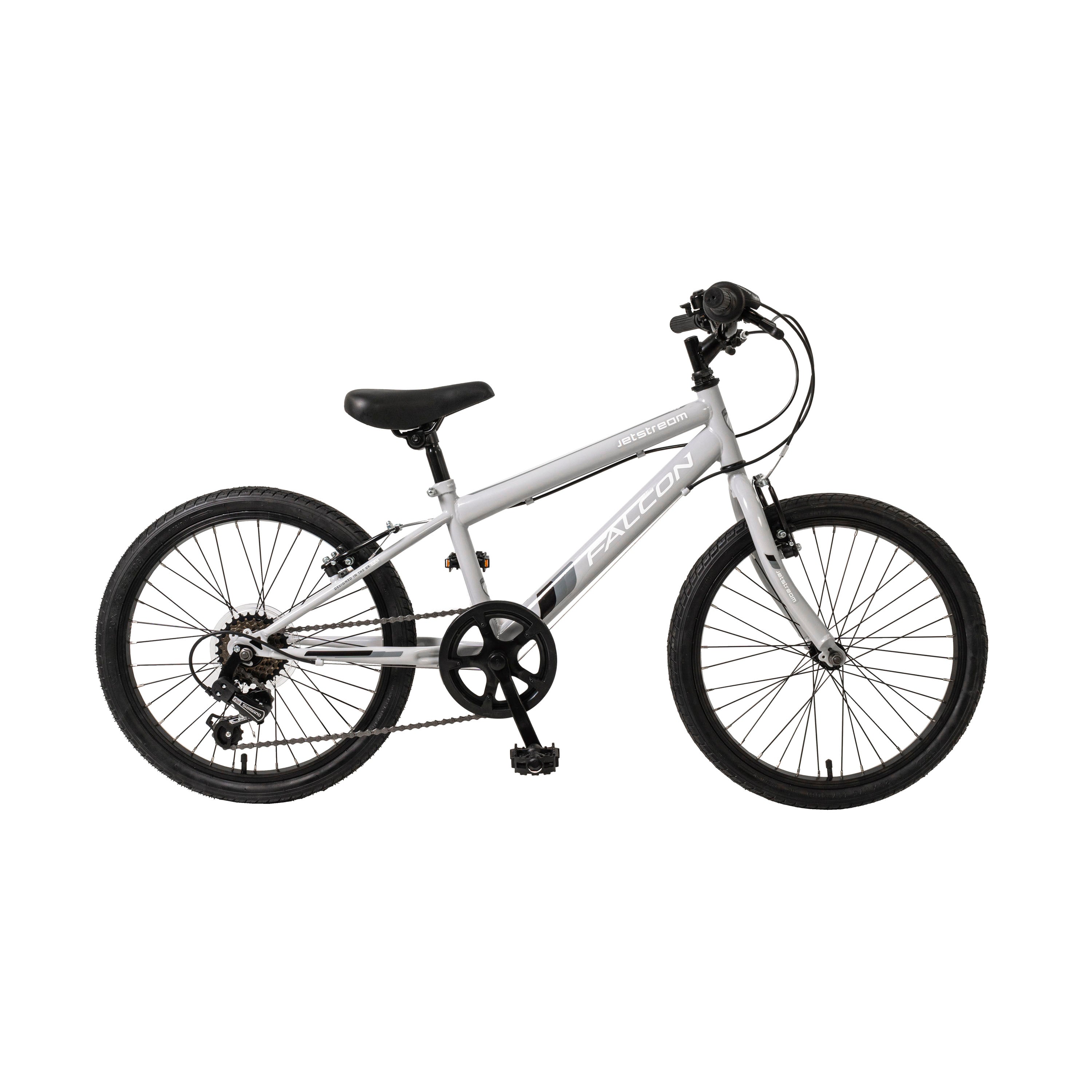 Falcon Jetstream 20-inch Kids Hybrid Bike - Light Grey