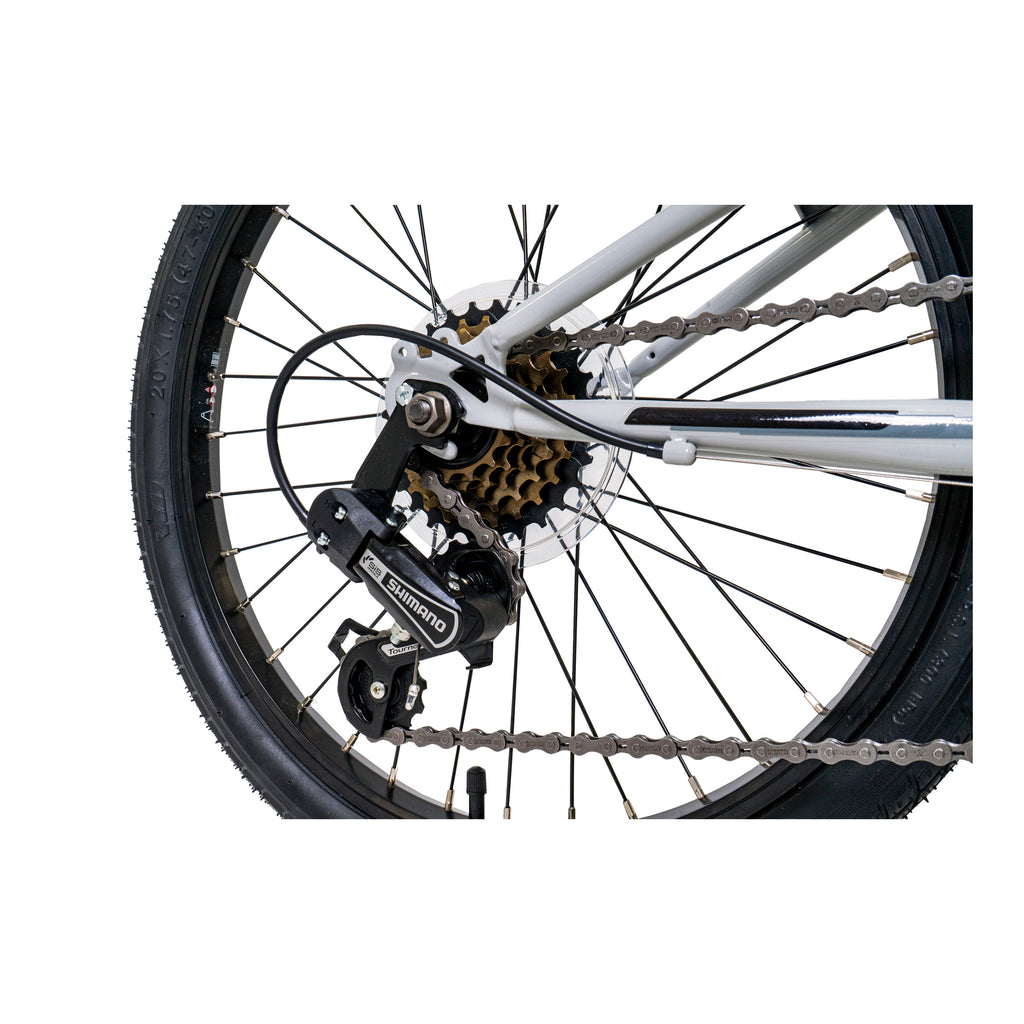 Falcon Jetstream 20-inch Kids Hybrid Bike - Light Grey