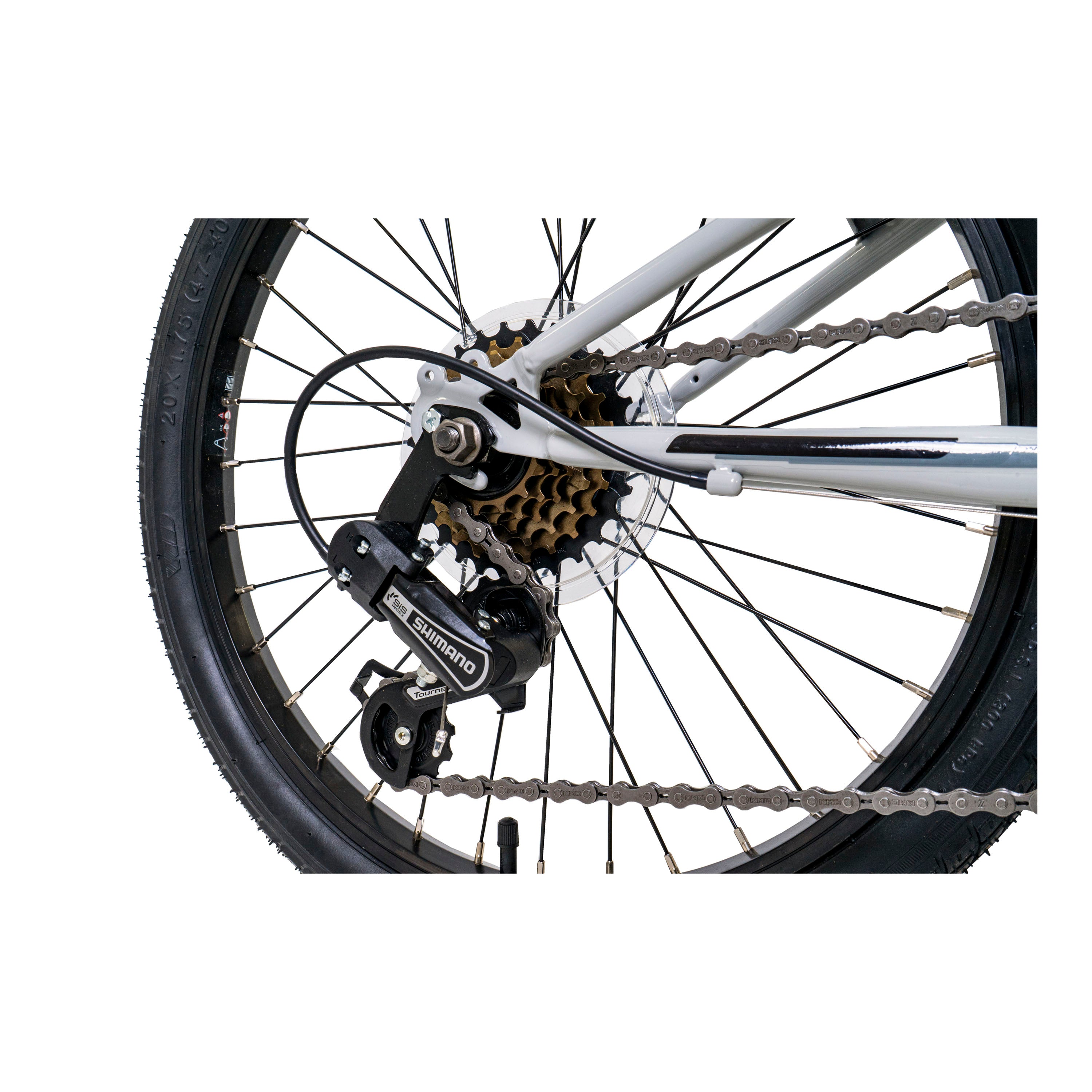 Falcon Jetstream 20-inch Kids Hybrid Bike - Light Grey