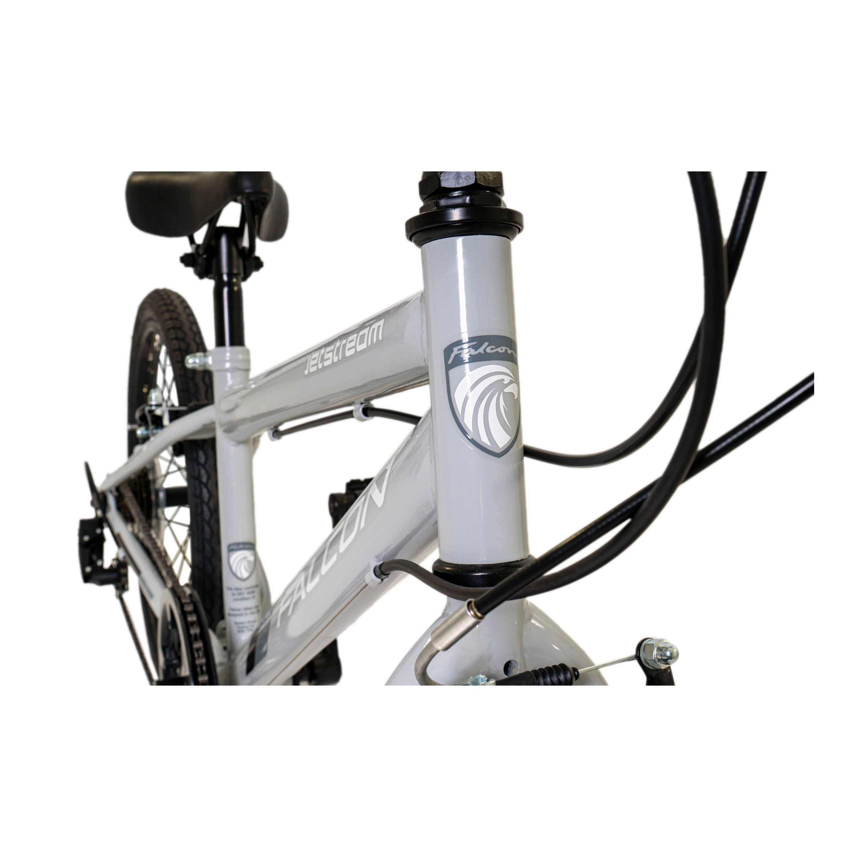 Falcon Jetstream 20-inch Kids Hybrid Bike - Light Grey