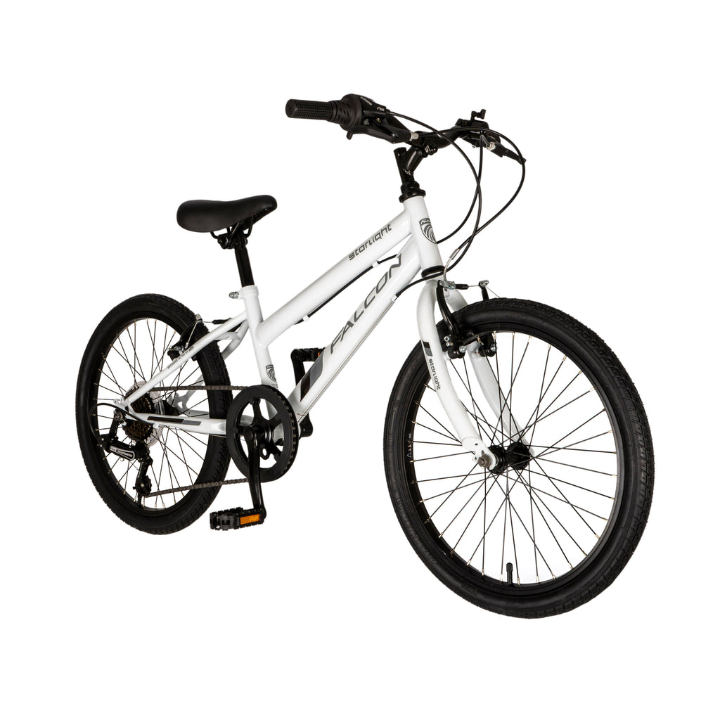 Falcon Starlight 20-inch Kids Hybrid Bike - White
