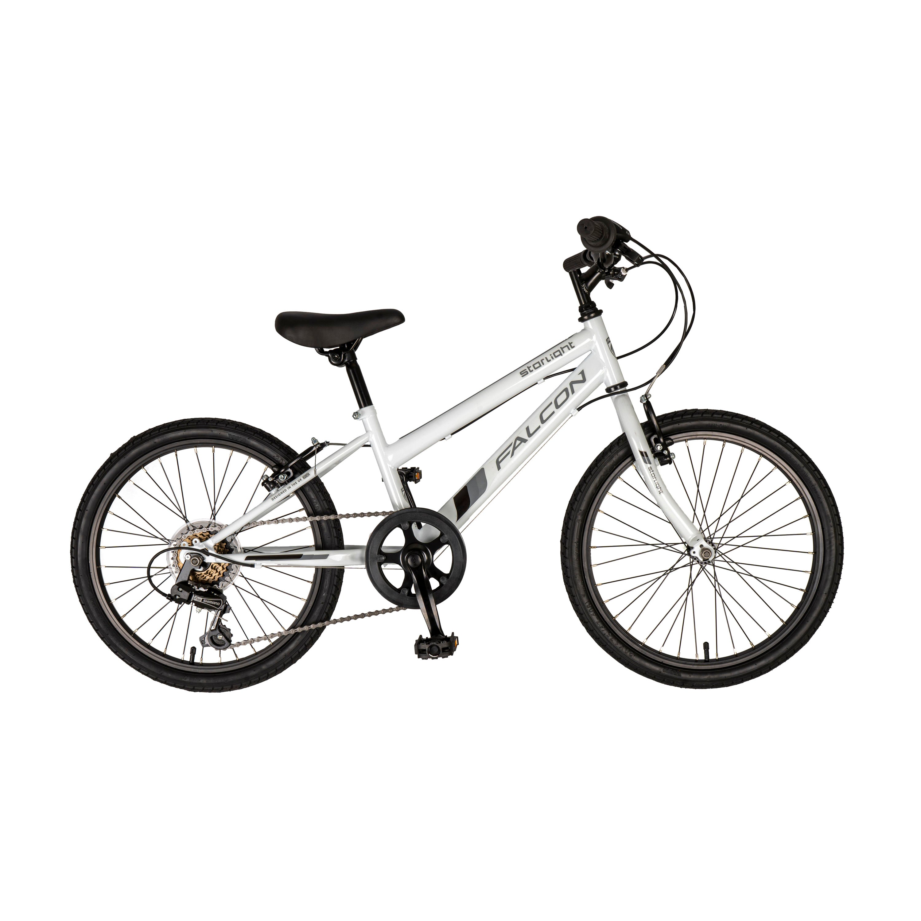 Falcon Starlight 20-inch Kids Hybrid Bike - White