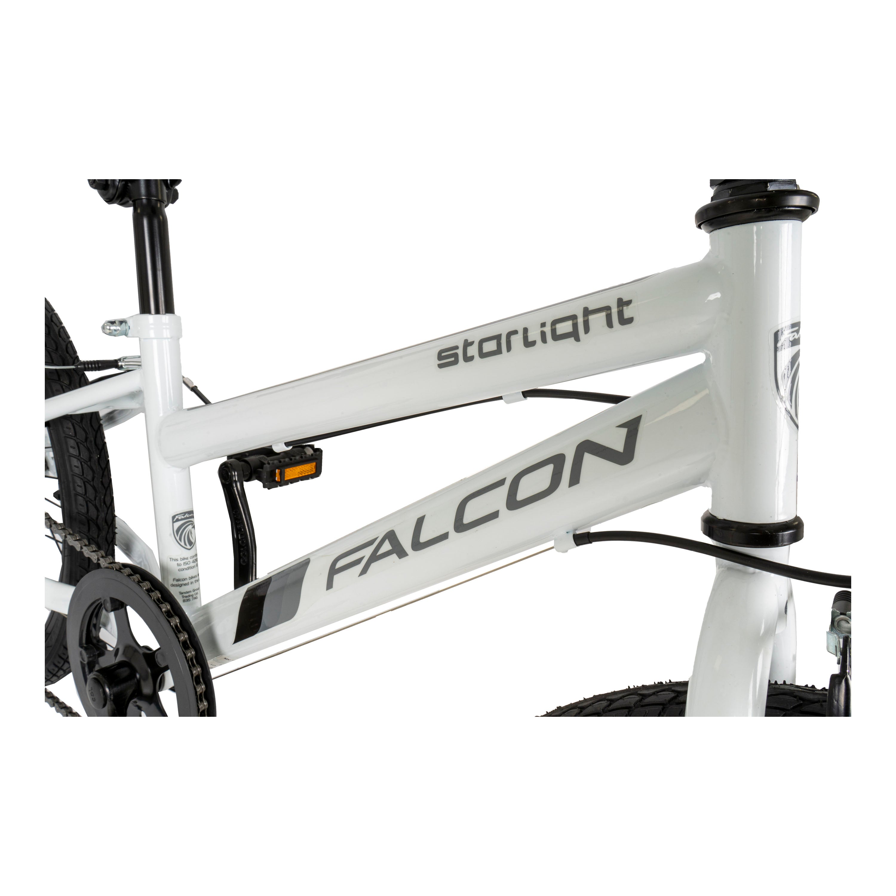 Falcon Starlight 20-inch Kids Hybrid Bike - White