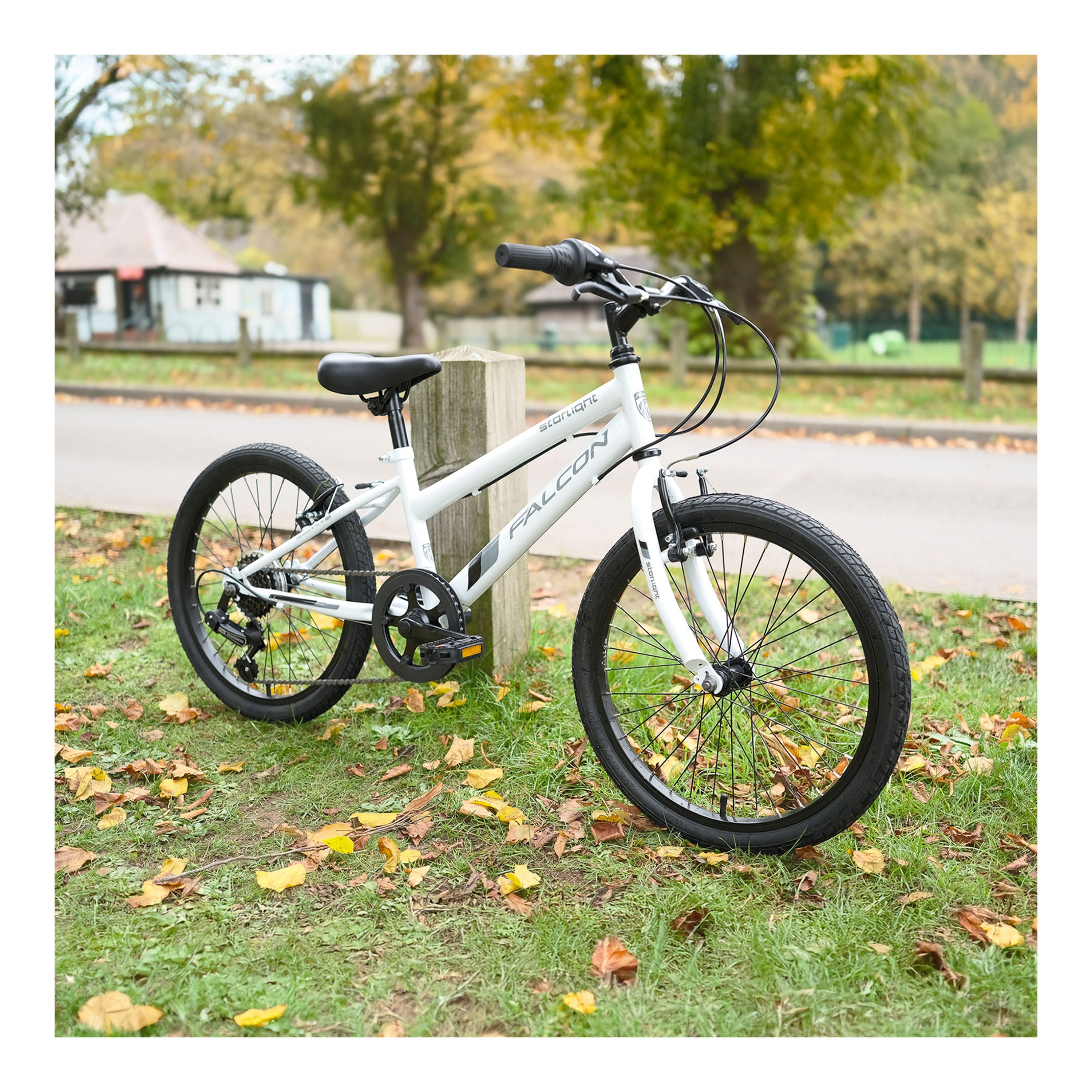 Falcon Starlight 20-inch Kids Hybrid Bike - White