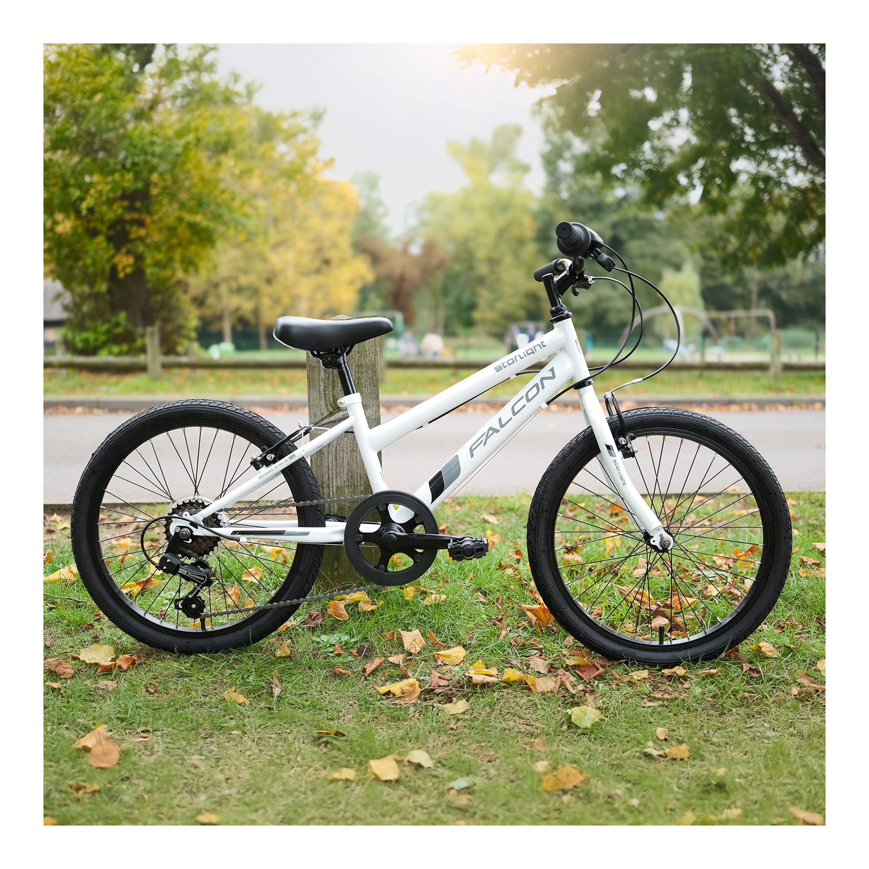 Falcon Starlight 20-inch Kids Hybrid Bike - White